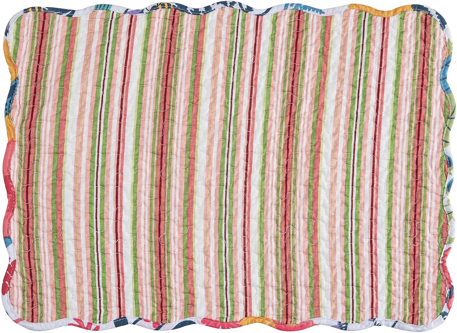 Anaya Bright Flowers 100% Cotton Set of 6 Placemats 13" x 19" | Floral Decor, Set of 6, Gift Idea