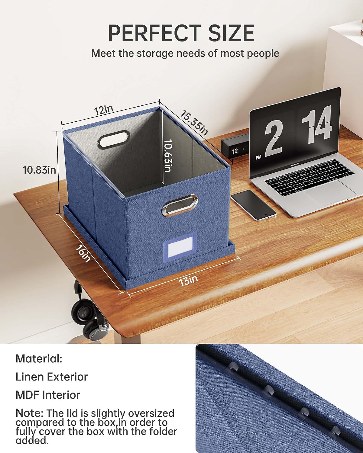 File Organizer / Hanging File Organizer / Blue