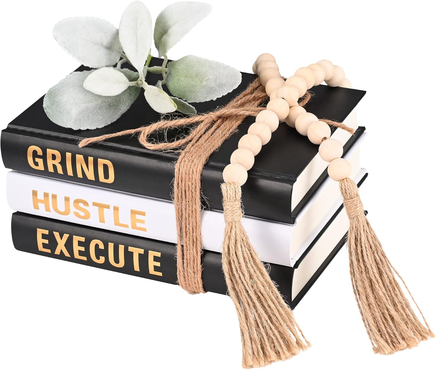 Hardcover Decorative Faux Books / Green / Set of 3