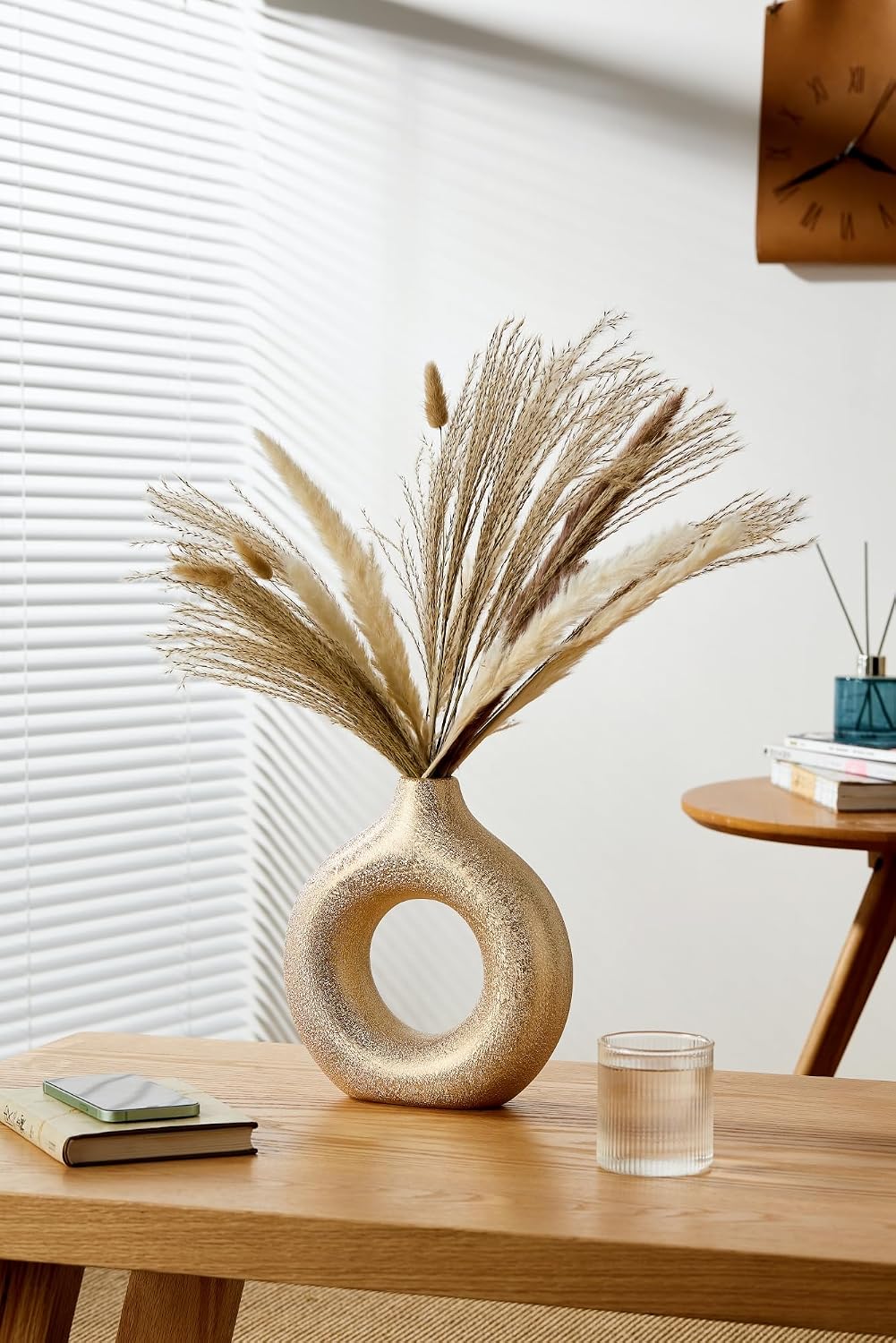 Modern Vase / Modern Donut-Shaped Decorative Vases / Gold / Small