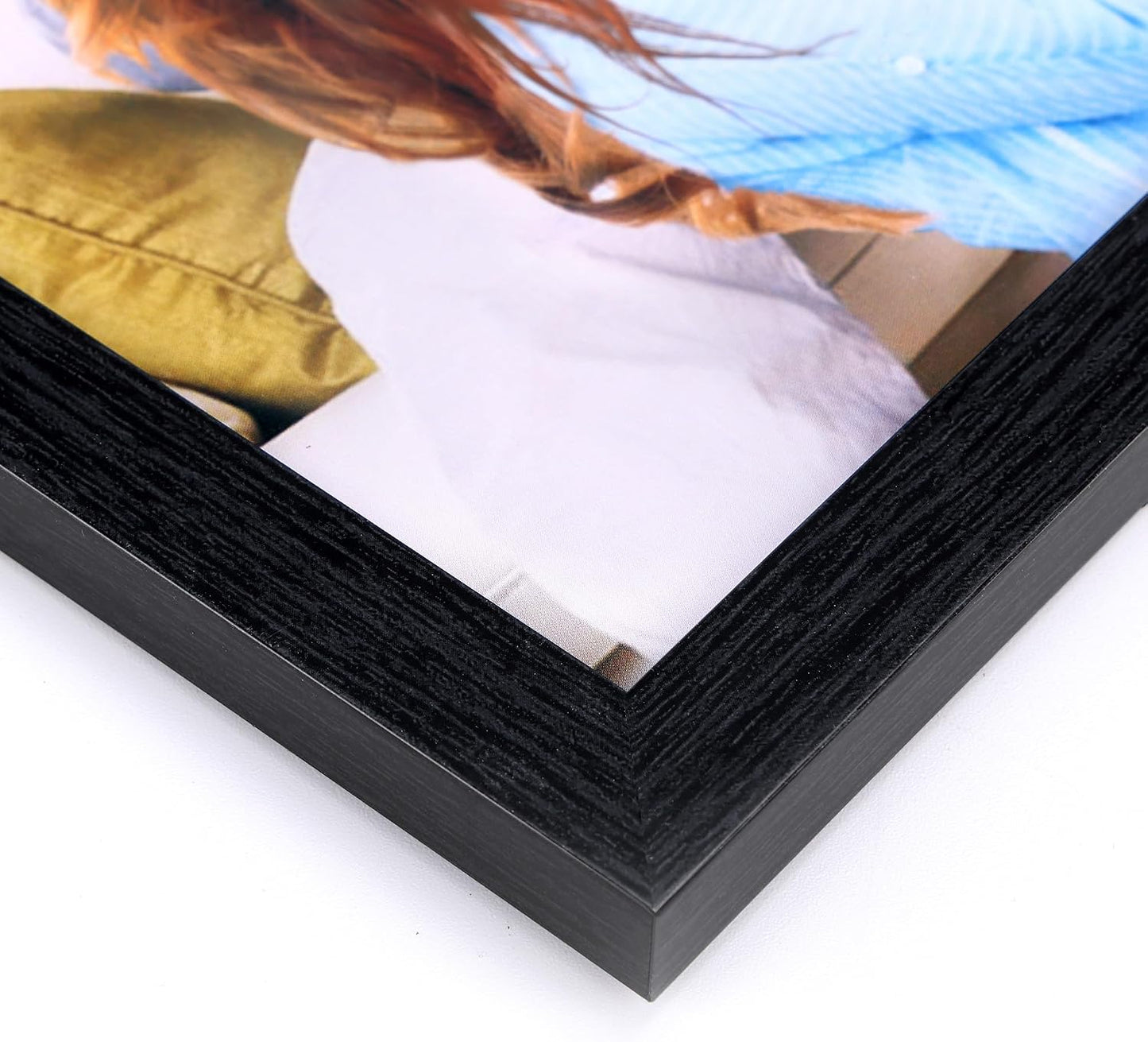 Giftgarden 4x6 Picture Frame Collage 4 Opening, 8x20 Frame Matted to Four 4x6 Photos with Mat for Wall Display, Black