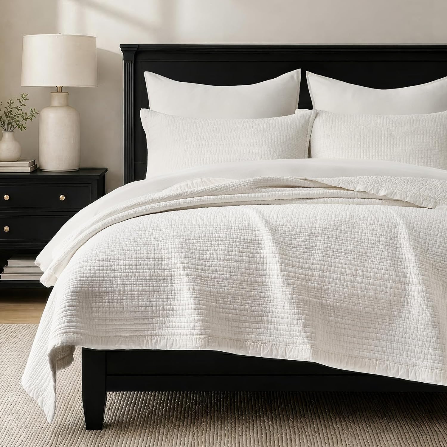 EVERGRACEHOME Chunky Chenille Knit Throw Blanket, 90 x 90, Charcoal Gray