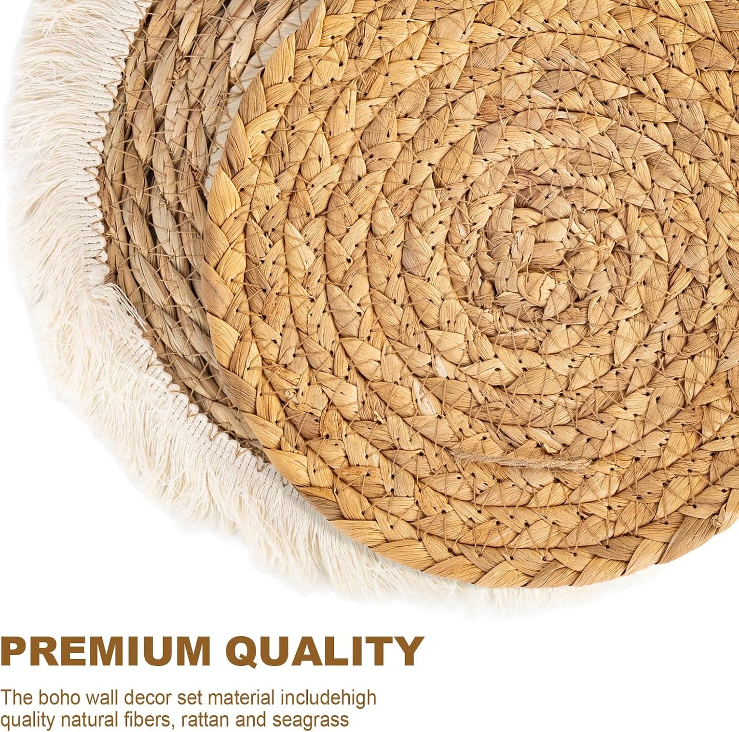 Boho Wall Basket Set / Set of 9