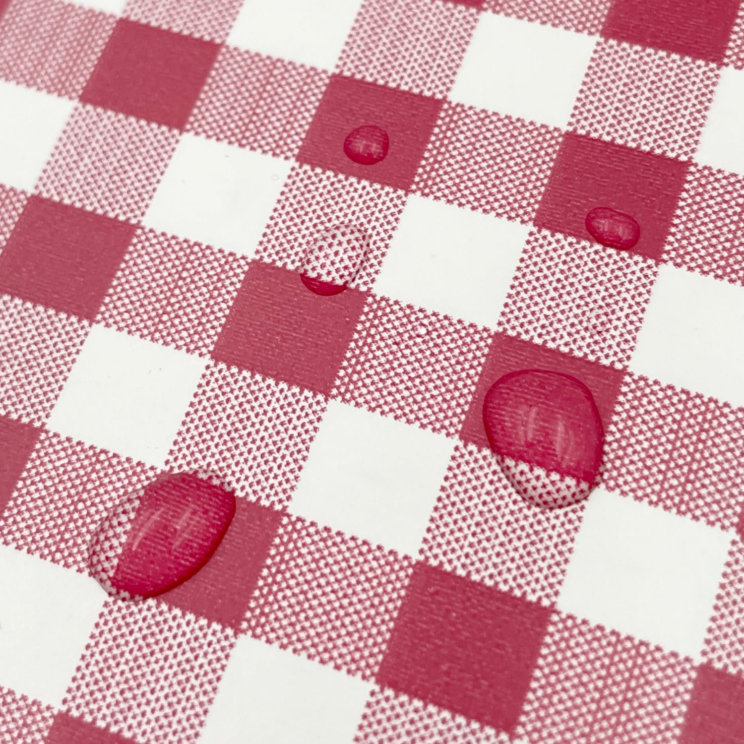 Wallpaper Roll Holiday Checker Peel and Stick Wall Tabletops Backsplash Vinyl / 393.7 x 17.7 / Red