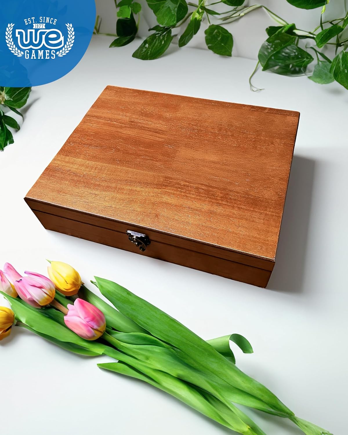 Old World Wooden Box / Walnut Finish