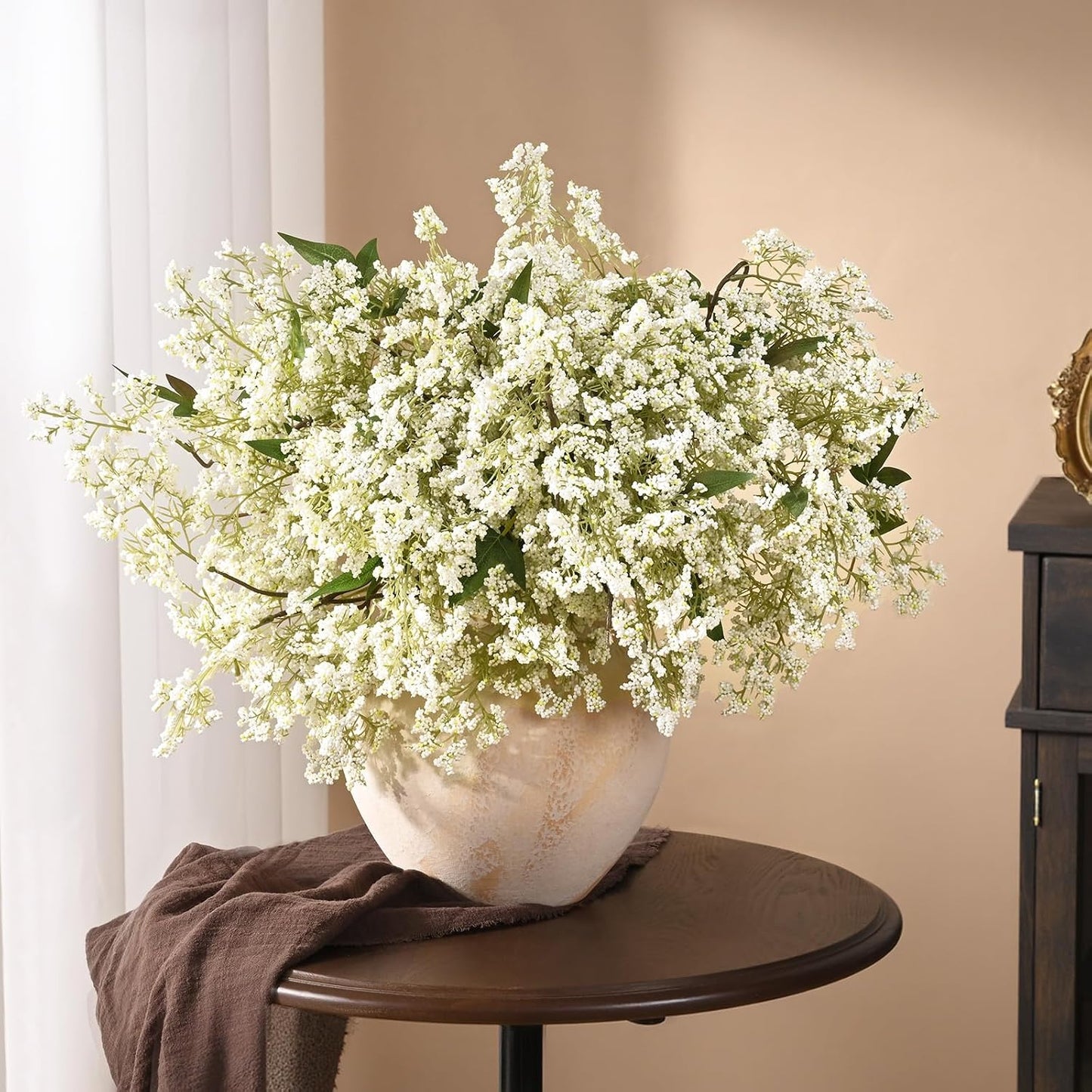 Faux Berry Stems for Vase / White / 43in / Set of 3