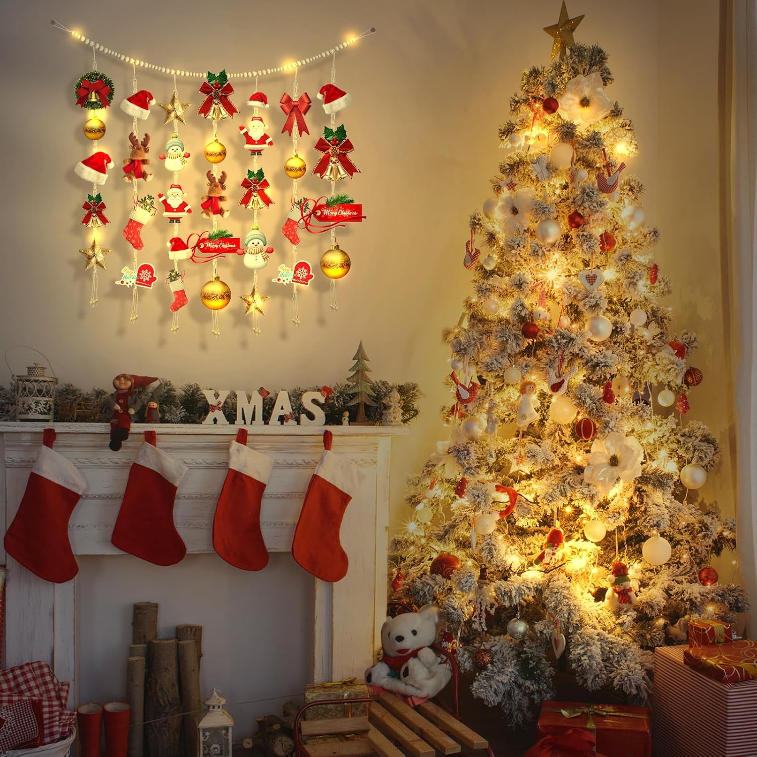 String Lights / Picture Christmas Card Holder