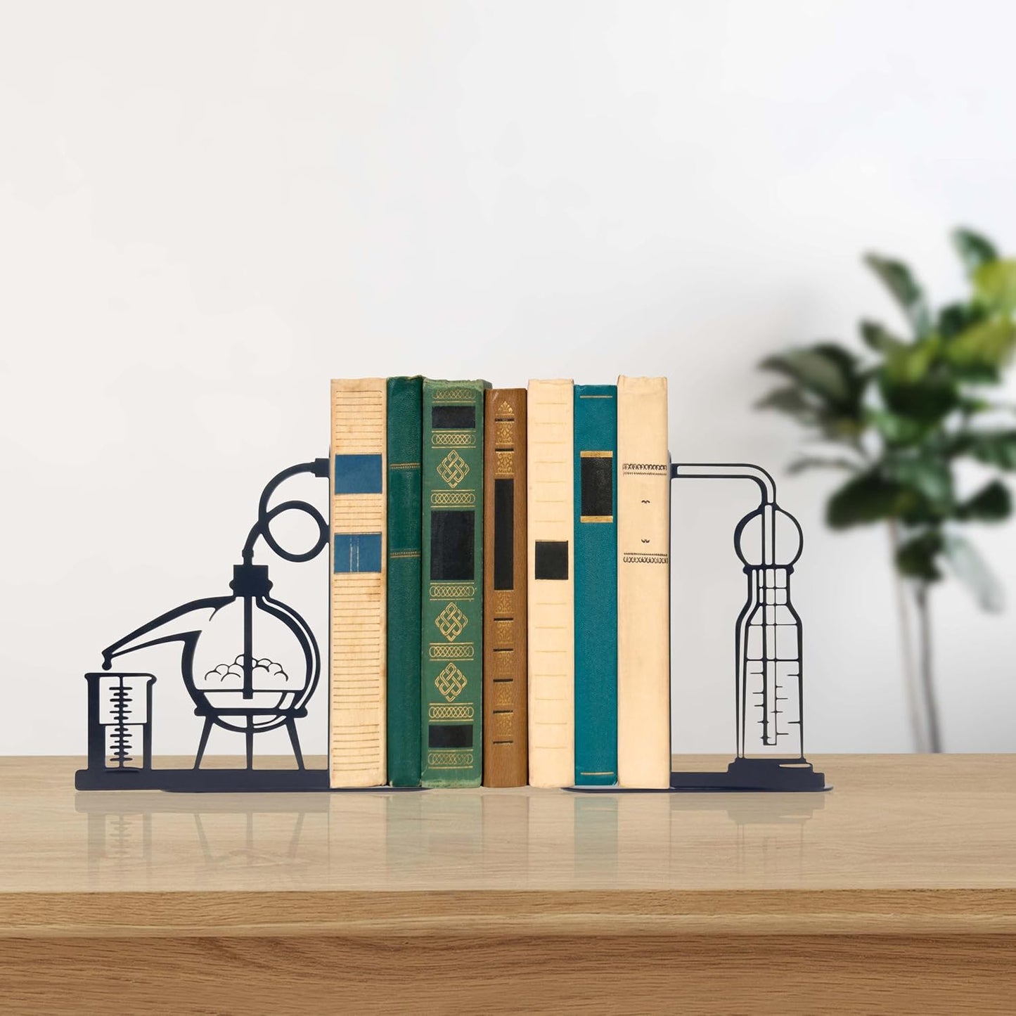 Unique Chemistry Metal Bookends / D