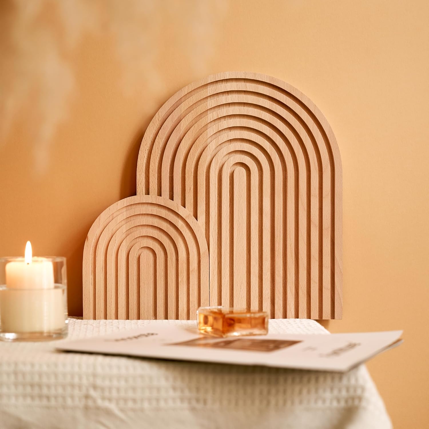 Wood Rainbow Arch / Modern Boho Room Decor