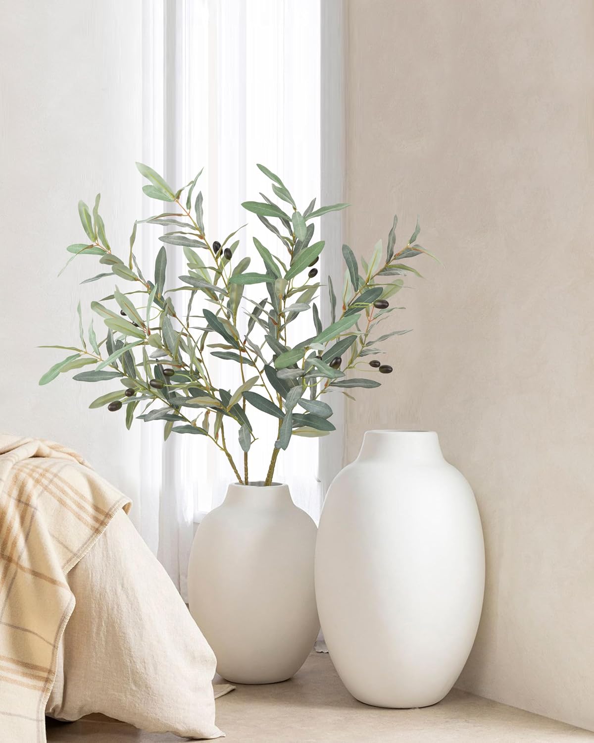 Artificial Olive Branches / 35 Inch / Set of 5