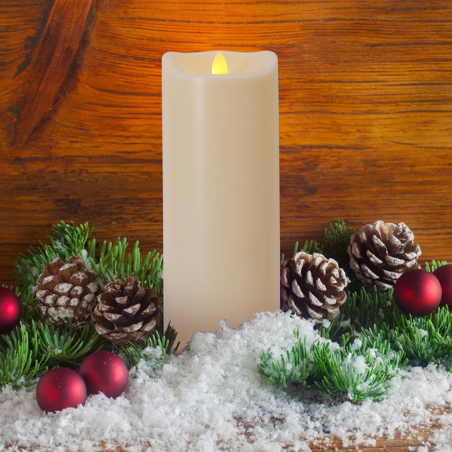 Large 10" x 4" Outdoor Waterproof Flameless Candles with Remote and Timers, 1000 Hours Battery Operated LED Flickering
