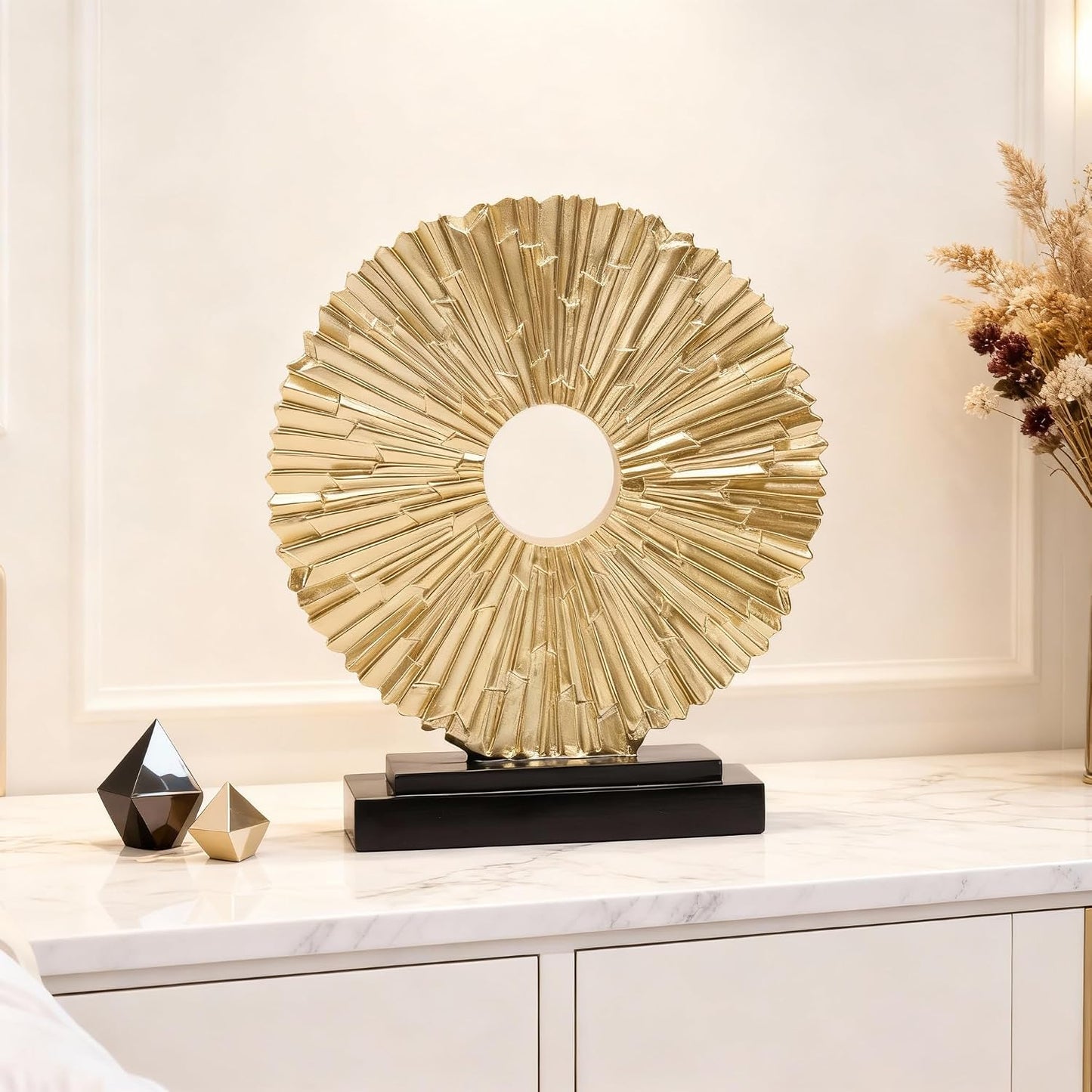 Unique Round line Statue / 96-gold