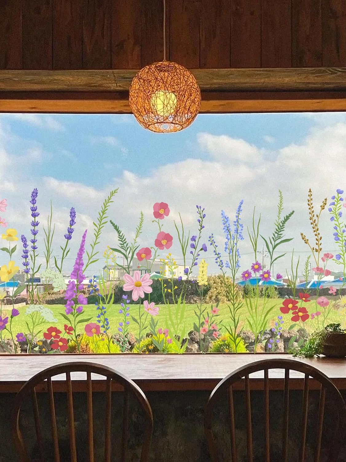Wildflower Wall Stickers Decal / 30 Cm x 60 Cm / Wt-hu0006-3