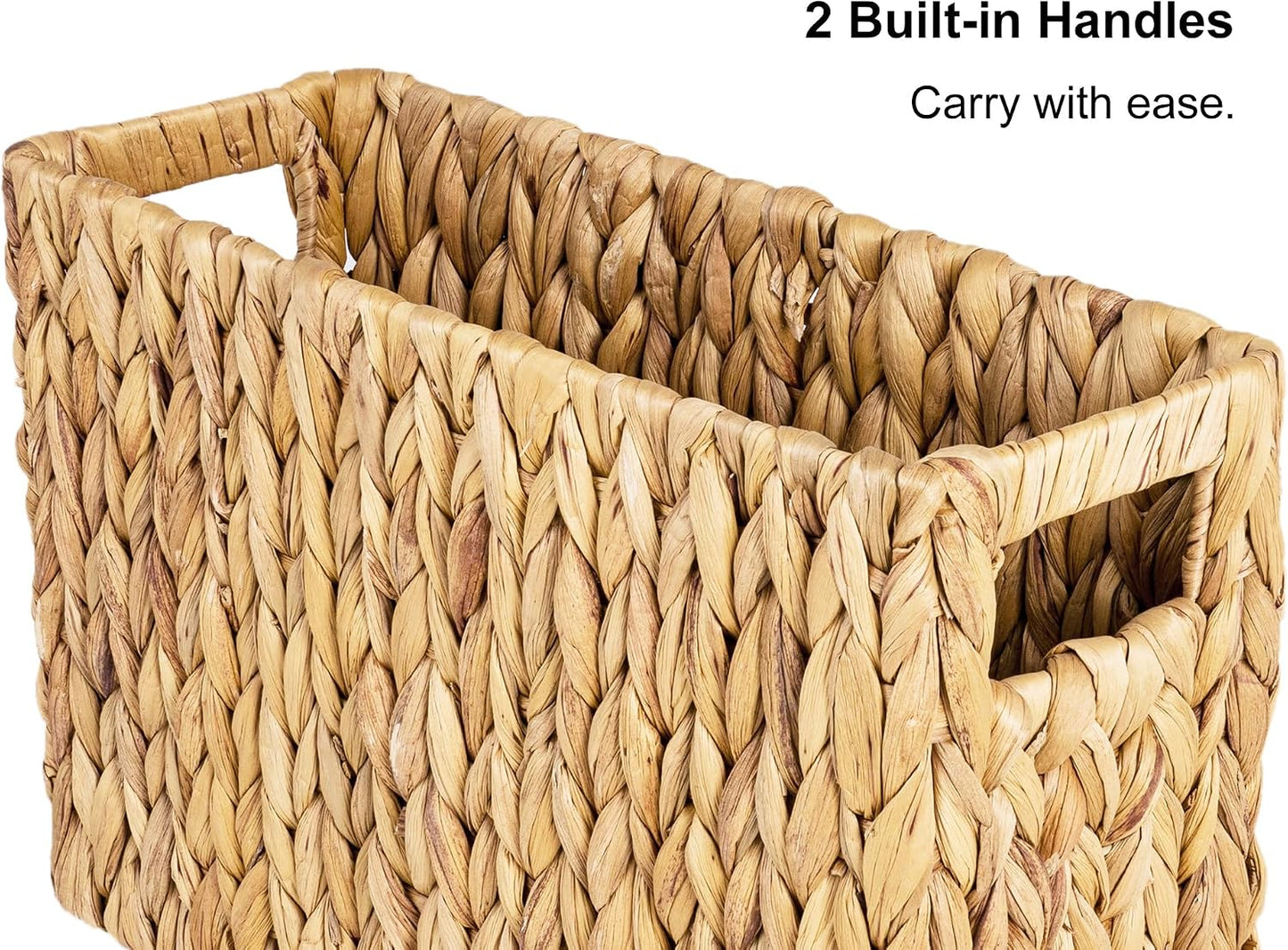 Storageworks Magazine Basket, Wicker Magazine Holder, Book Basket,Meidum | Magazine Holder Bathroom, Mail Baskets for