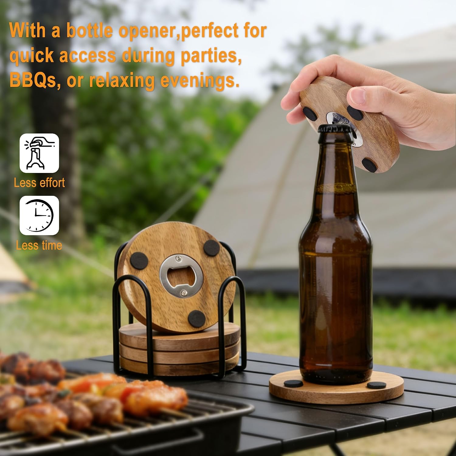 Bottle Opener and Holder / Set of 6