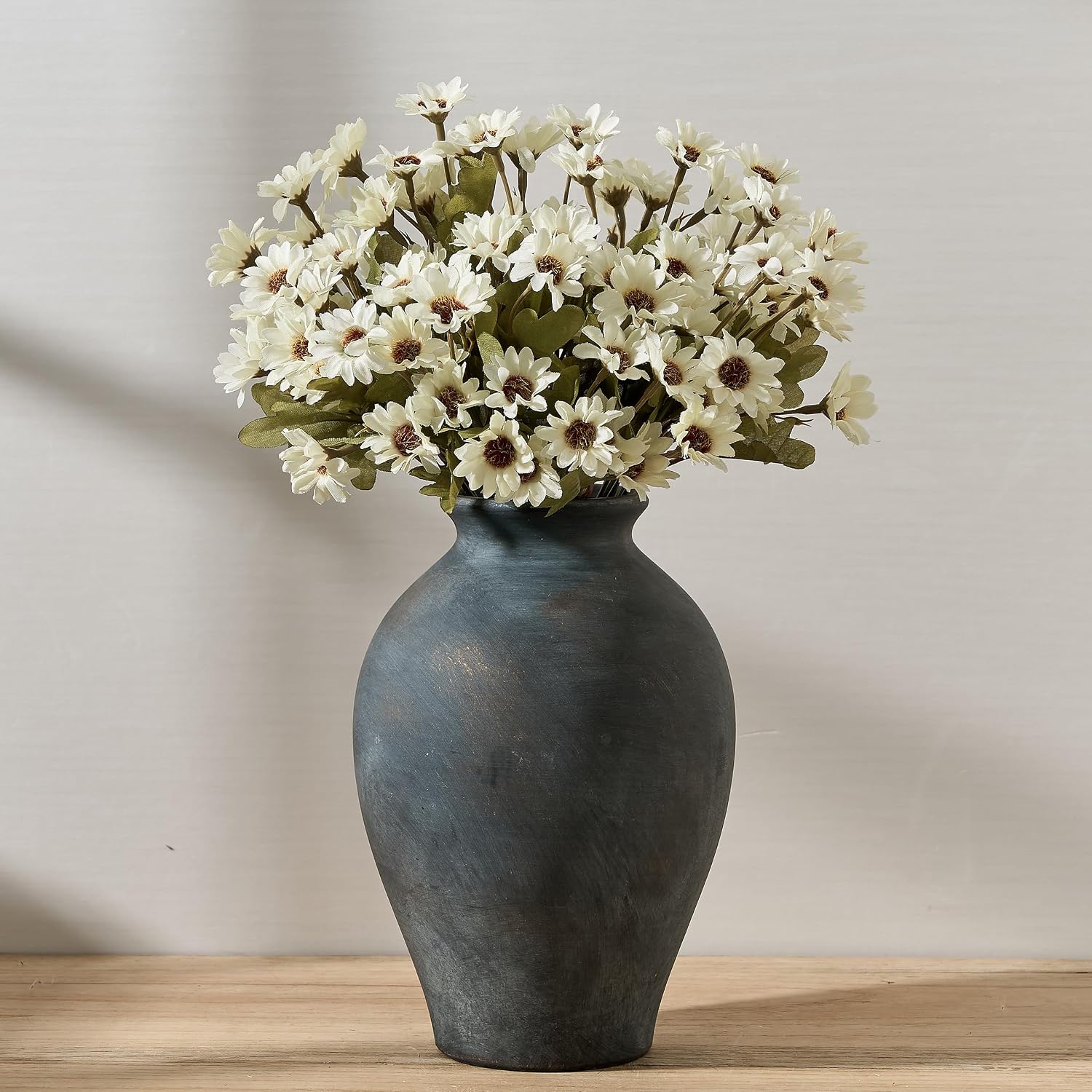 Ceramic Vintage Flower Vase / 1009-bronze / 9 Inch