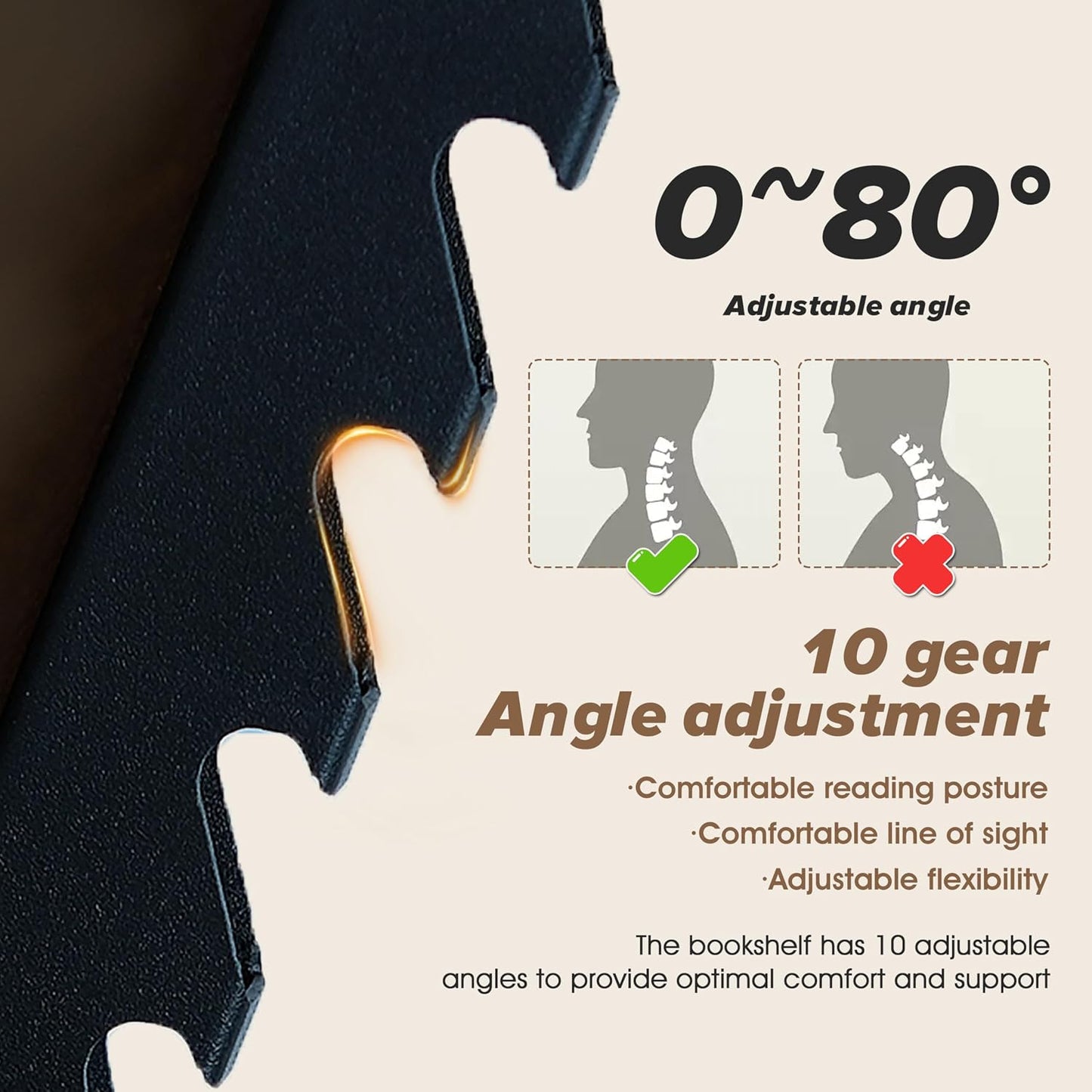 2 in 1 Adjustable Music Stand for Sheet Music, Dual Use Desktop and Floor, Book Stand with Tray & Elastic Page Clips