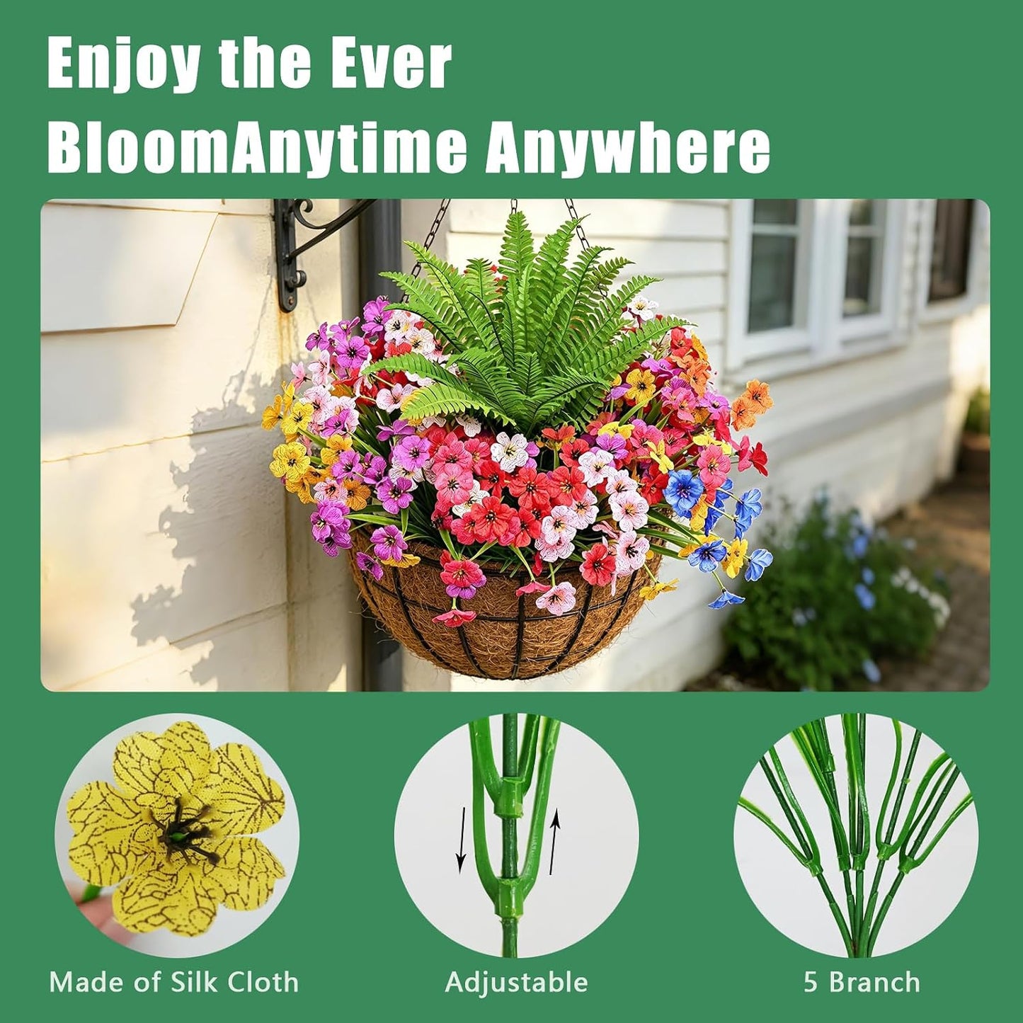Artificial Flowers / UV Resistant fake Plants Flowers Bundles