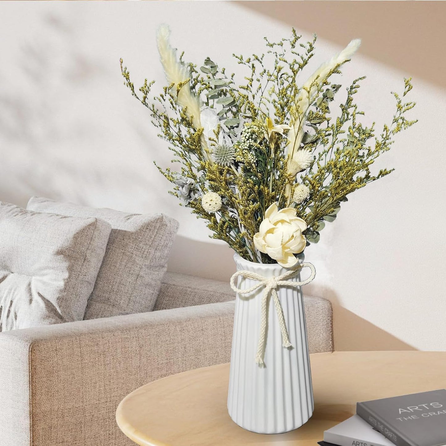 Ceramic Flower Vase / Vase-02 / White