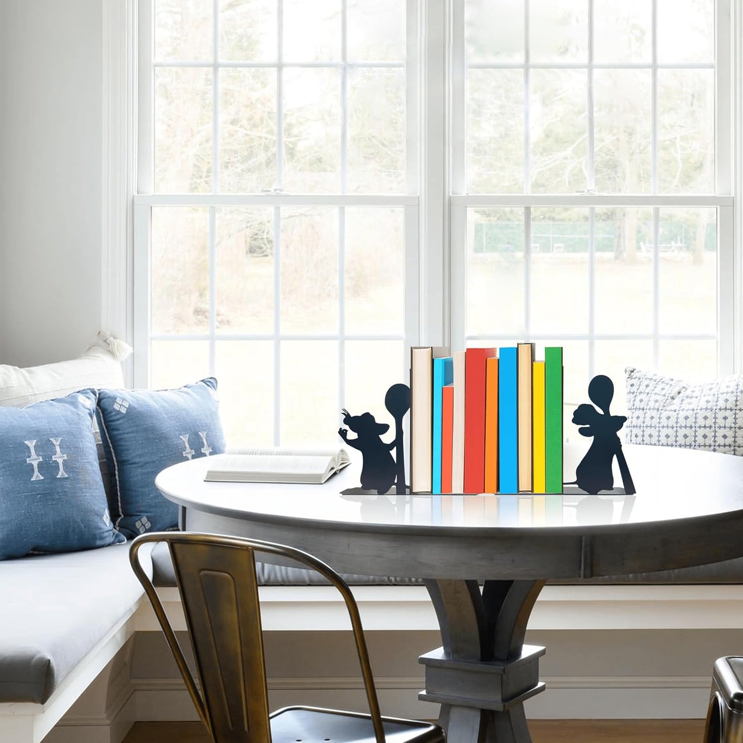Mouse Decorative Bookends / 6.5 x 5.9 x 1.2