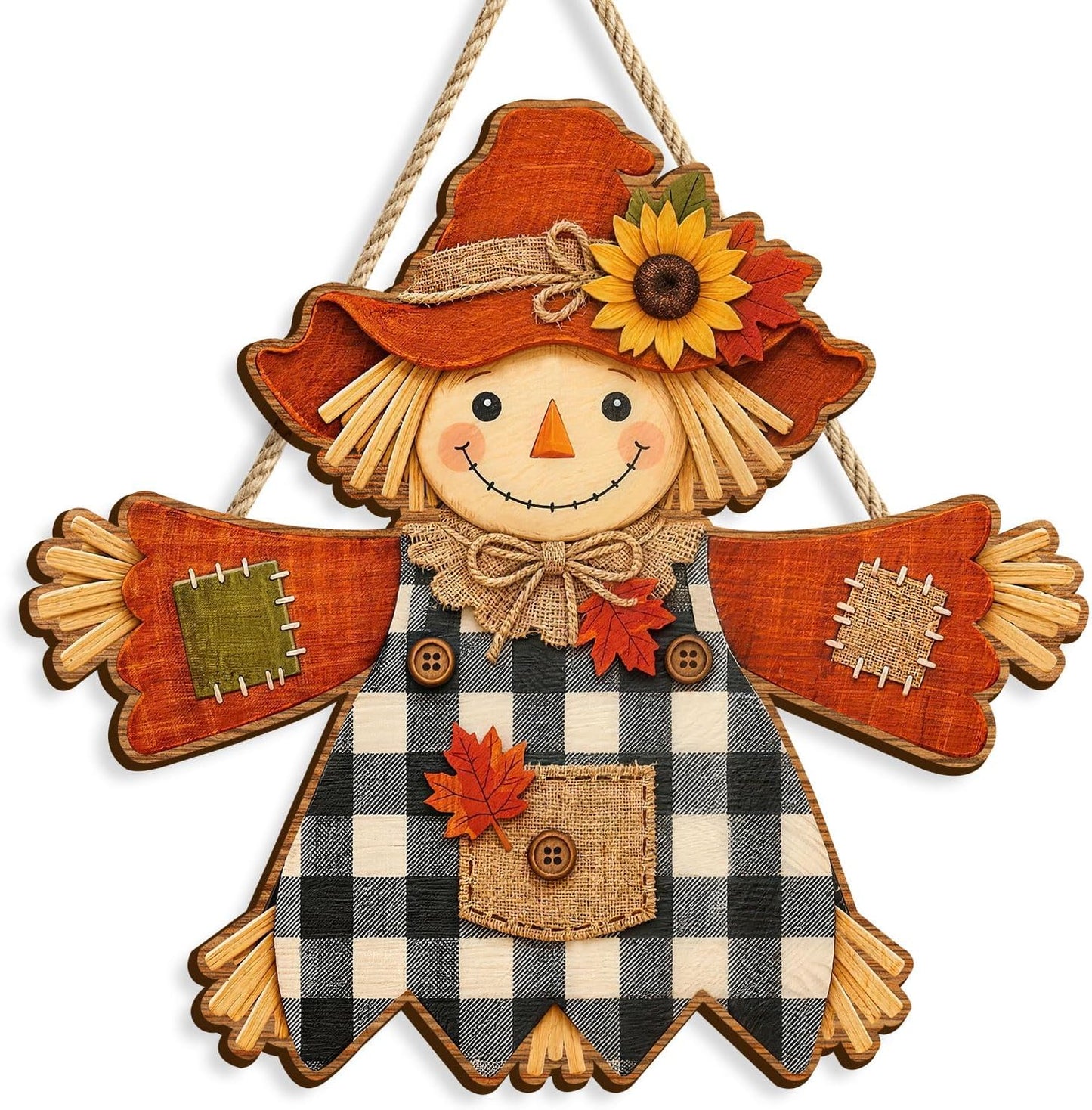 Moucuny 4 Pcs Fall Table Decor Pumpkin Spice Sign, Wooden Tiered Block Set