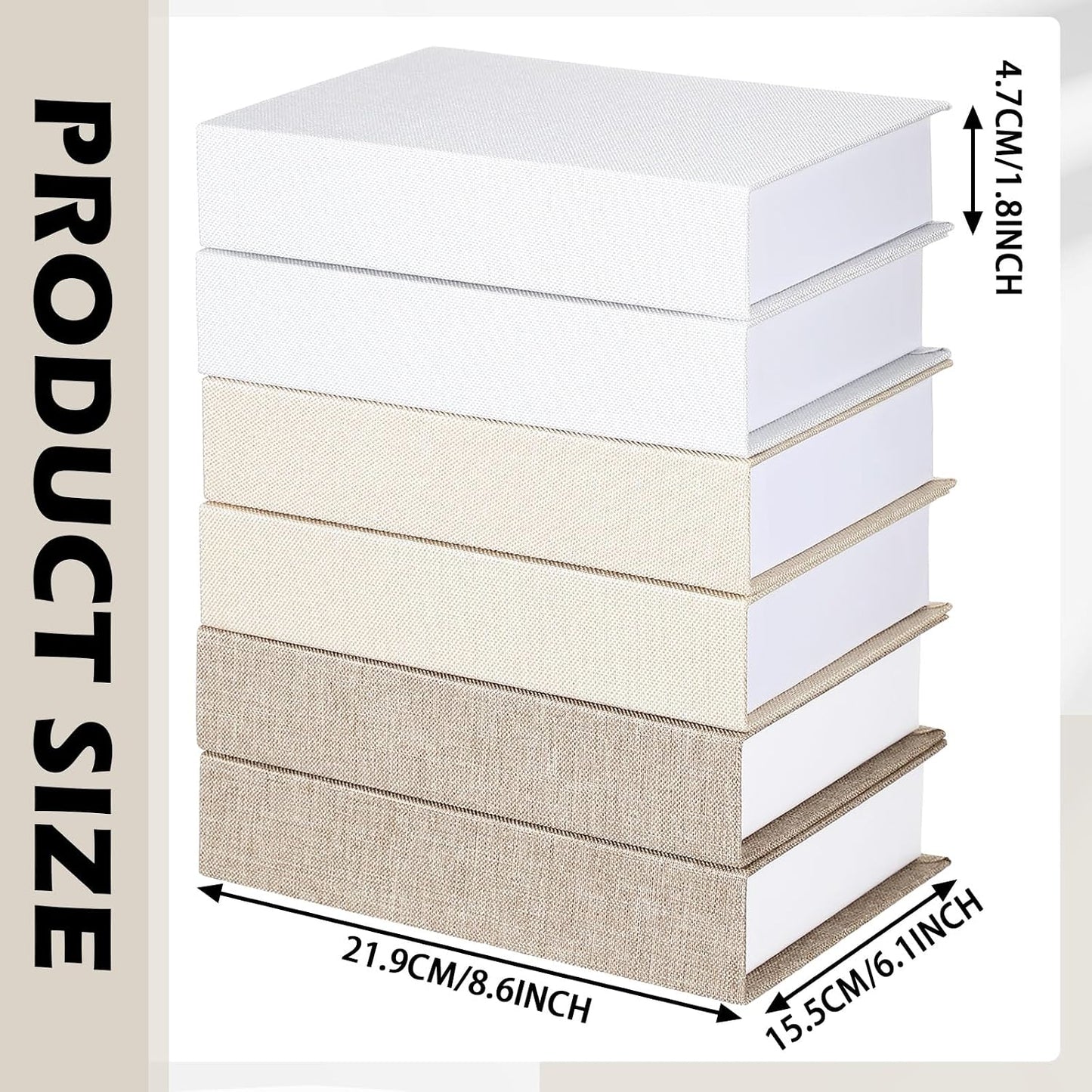 Faux Decorative Books Set / Multicolor / Set of 6