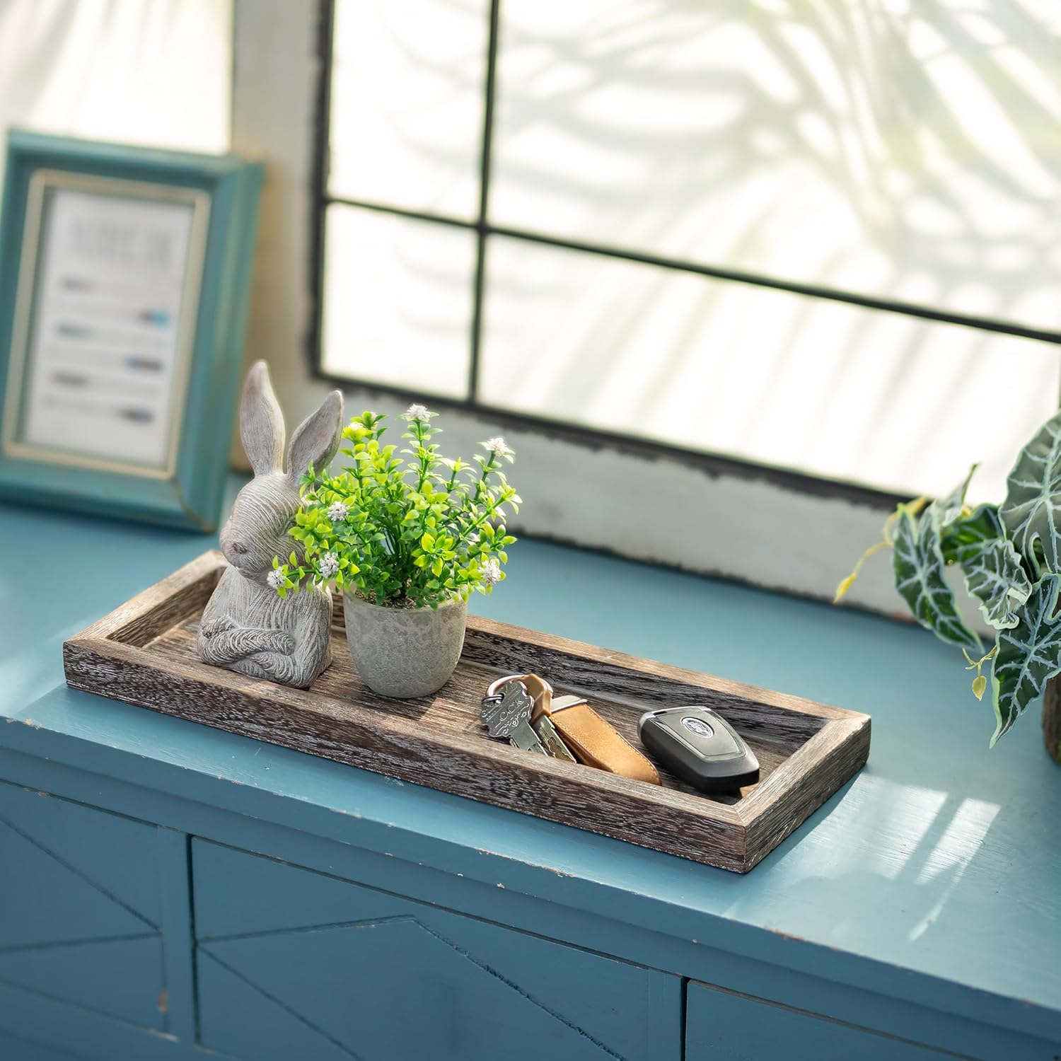 Farmhouse Small Trays / Brown / 17 Inch