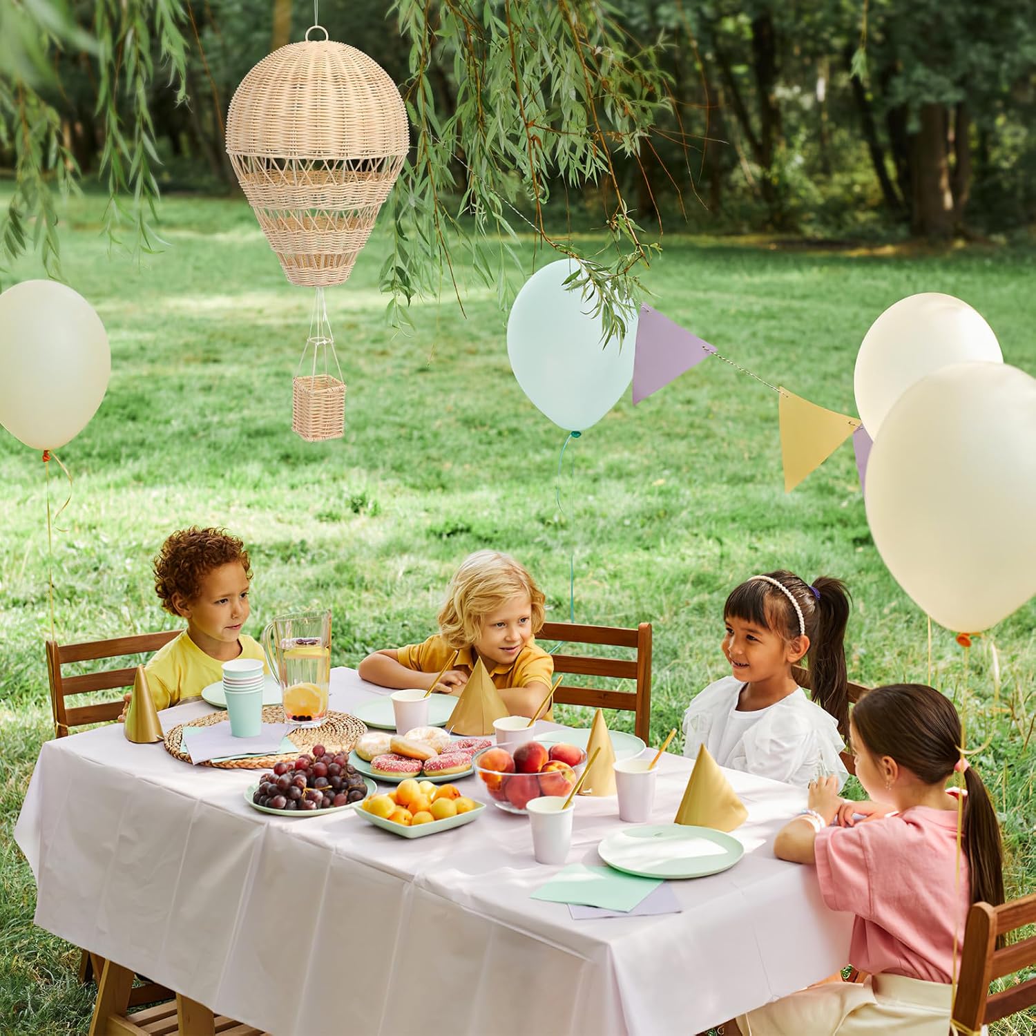 Rattan Woven Hot Air Balloon