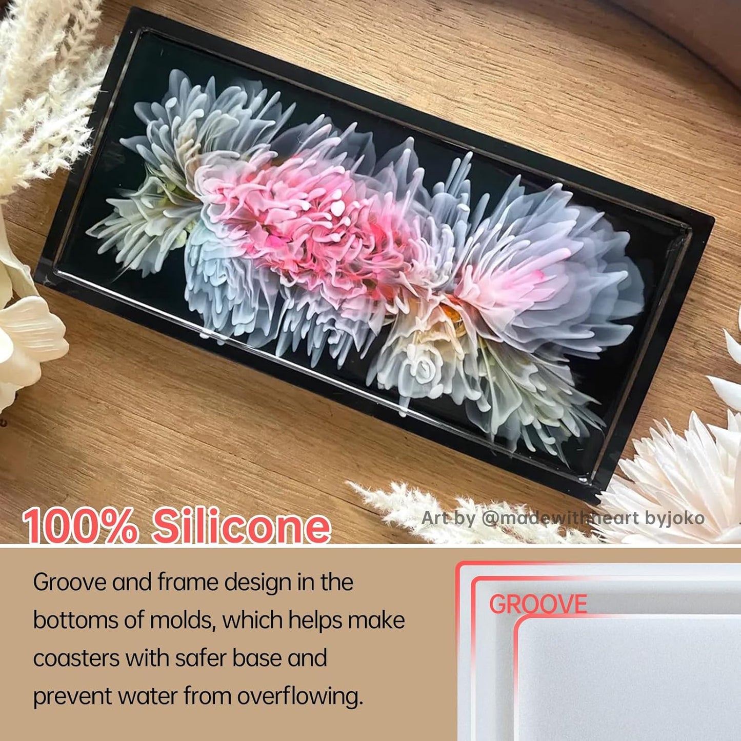 Durable Resin Tray Molds / Rectangle / Set of 3