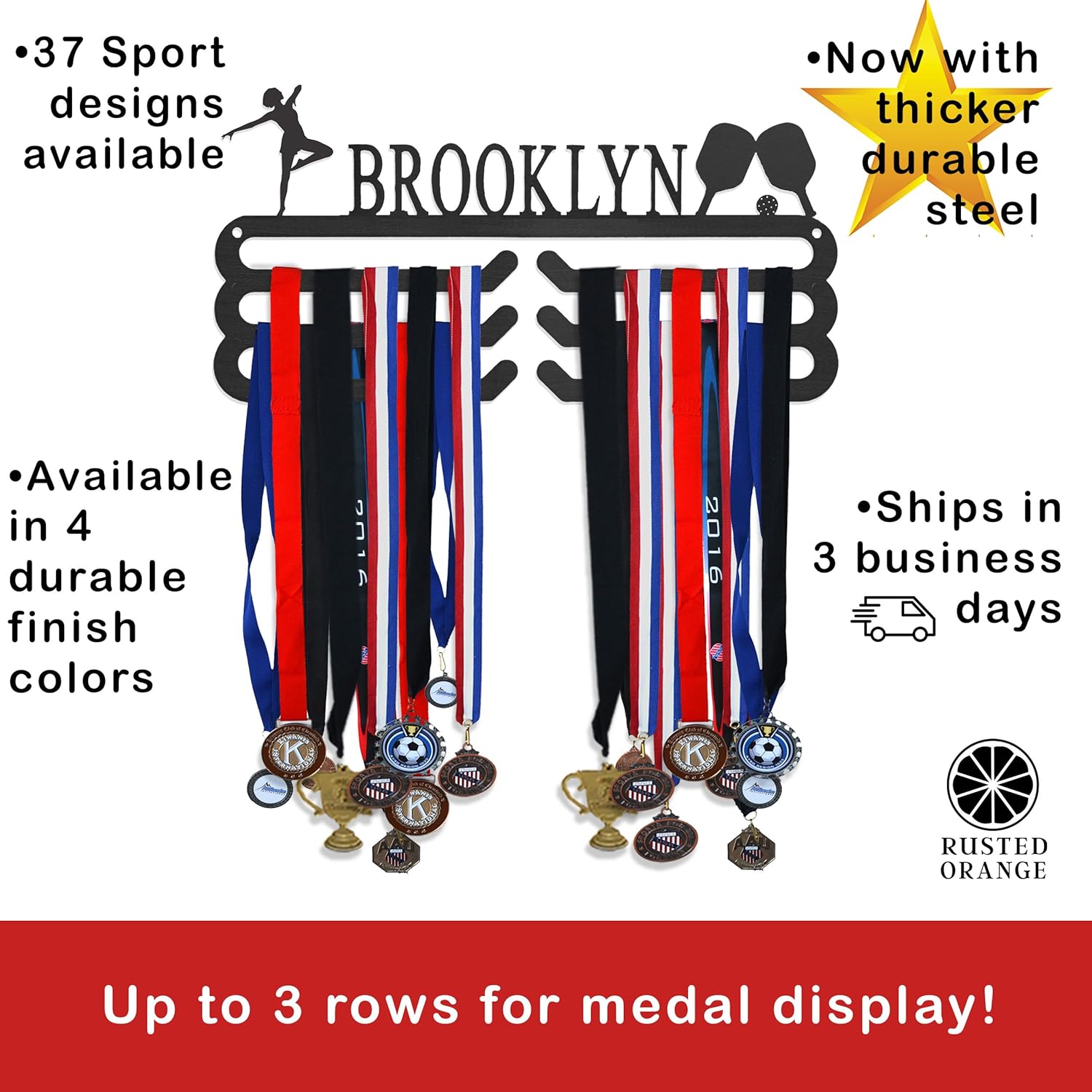 Medal Hanger Display Holder Rack for Awards or Ribbons - Medal Holder Medal Display Medal Holder Display Medal Rack