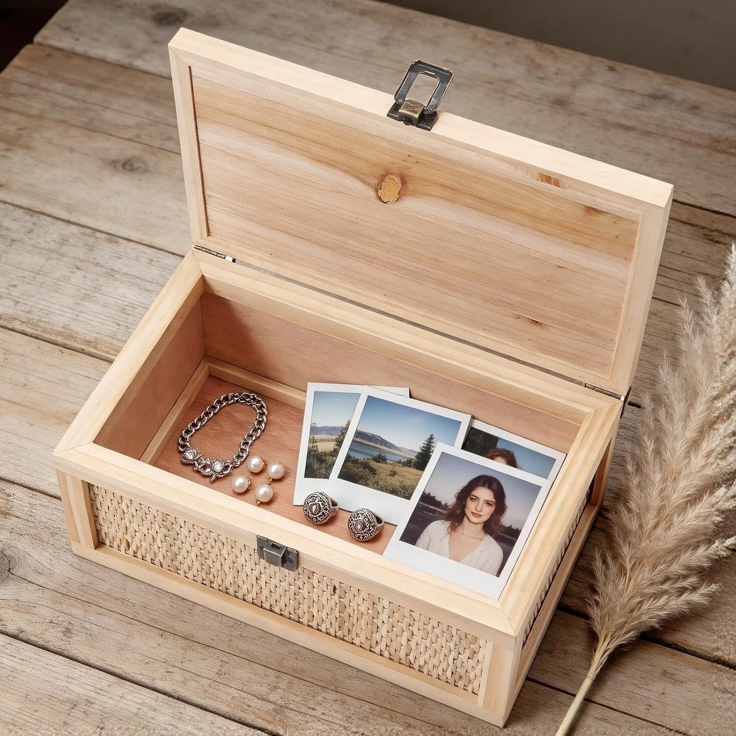 Rattan Decorative Boxes / Natural