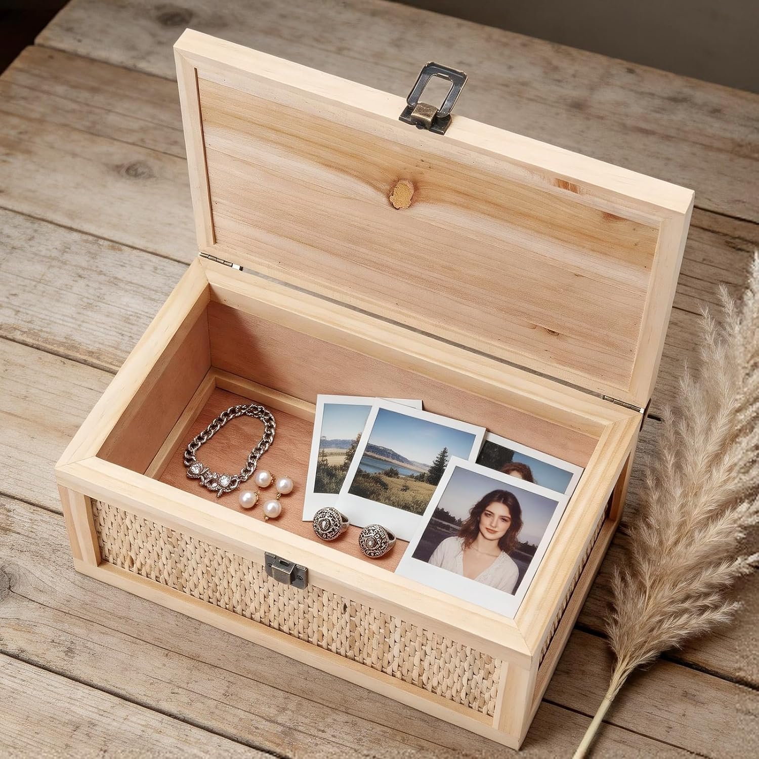 Rattan Decorative Boxes / Natural
