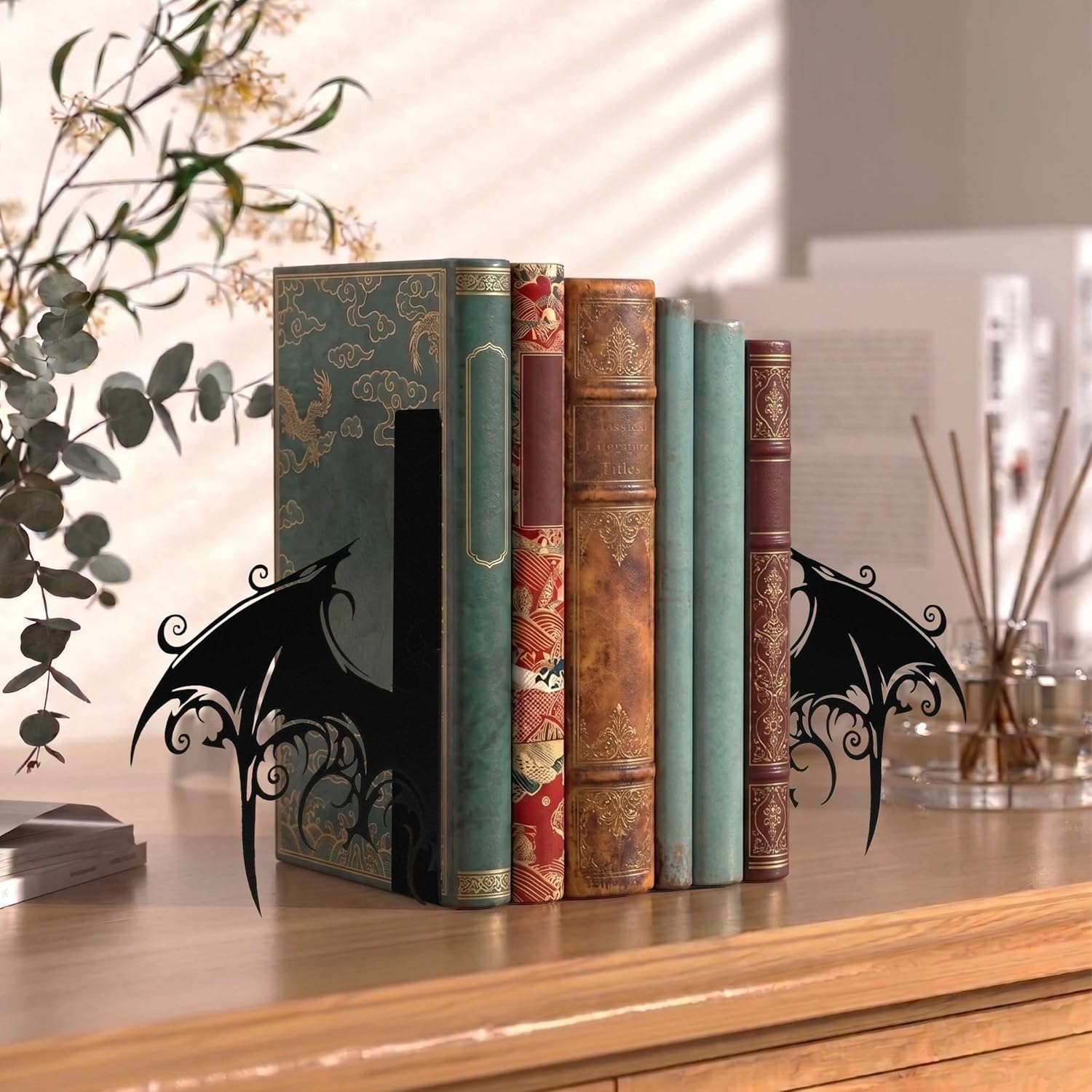 Metal Bat Bookends / Set of 2