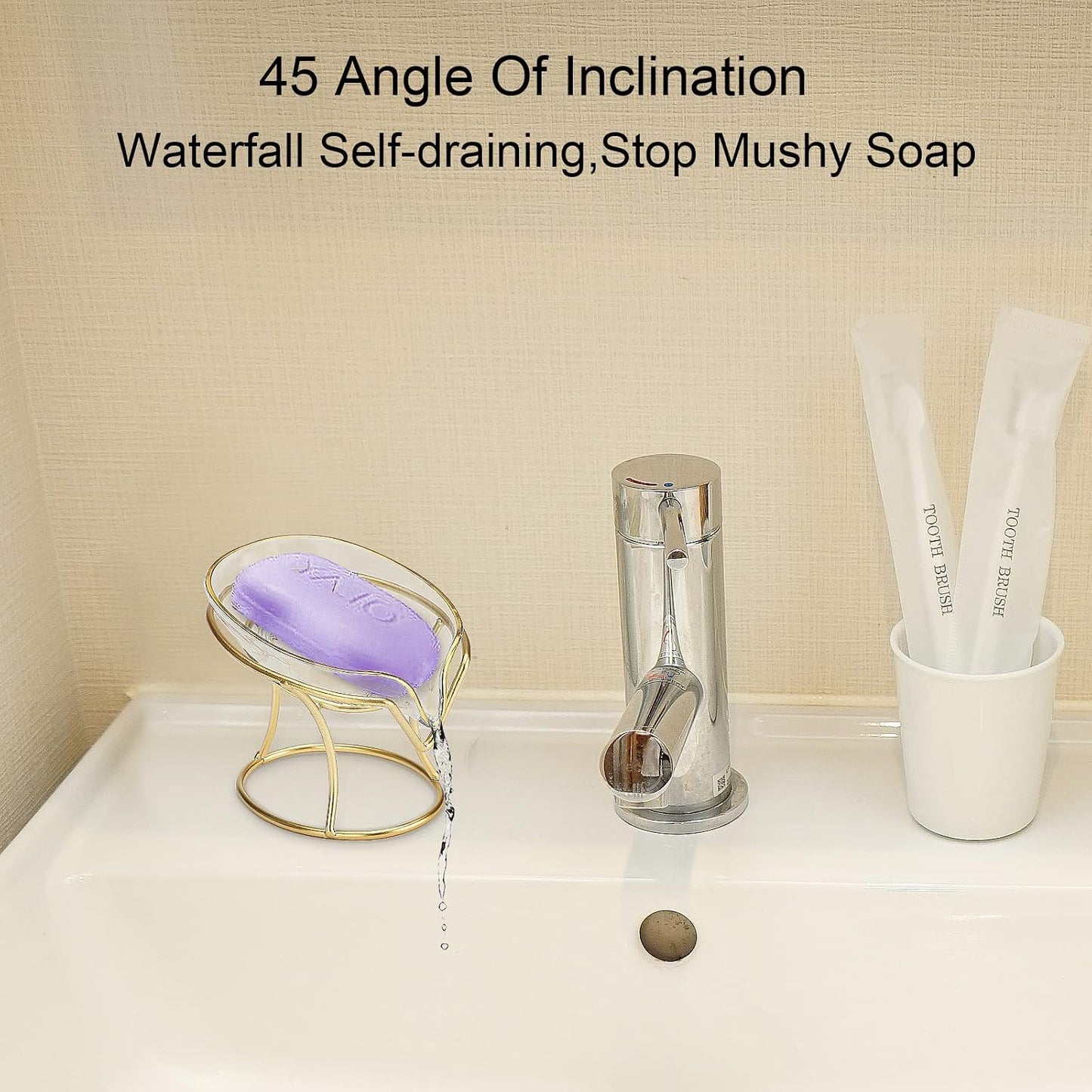 Decorative Bathroom Soap Tray / Transparent