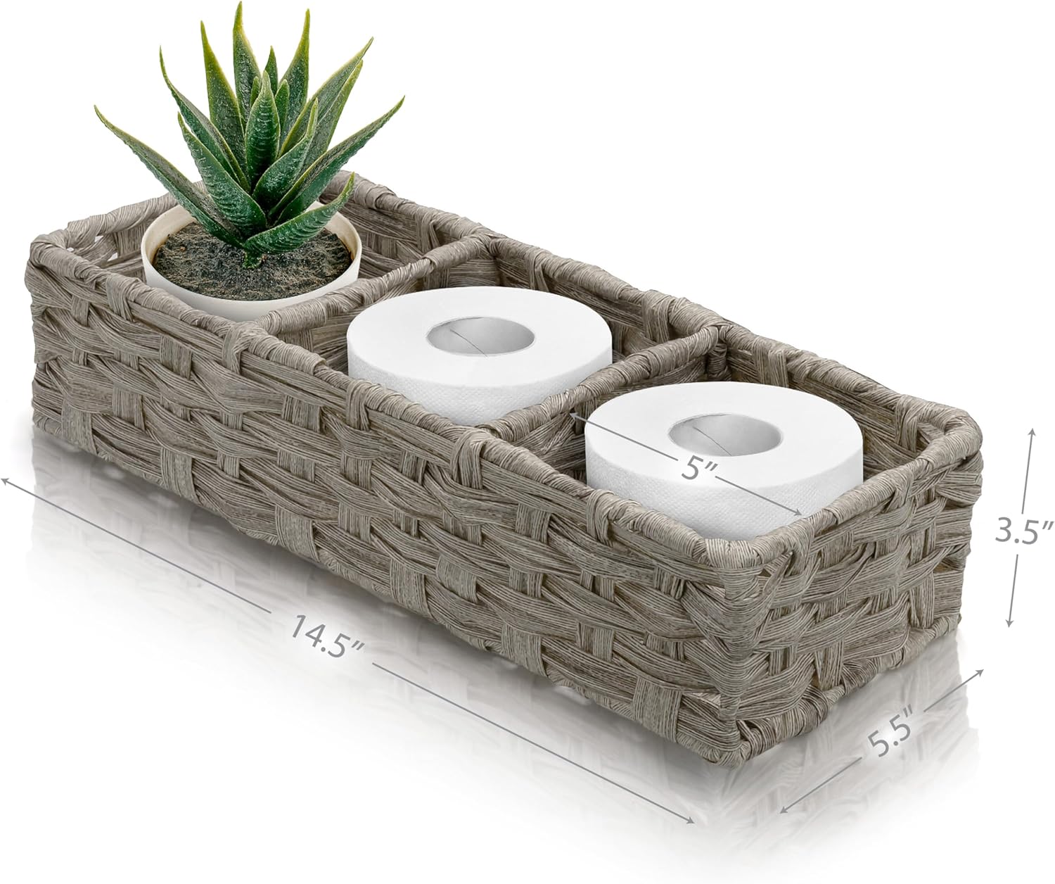 SET Wicker Storage Basket / Set of 2