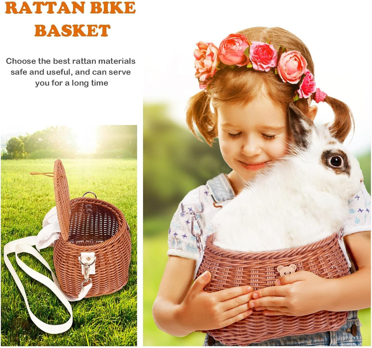Kids Bike Basket / Brown