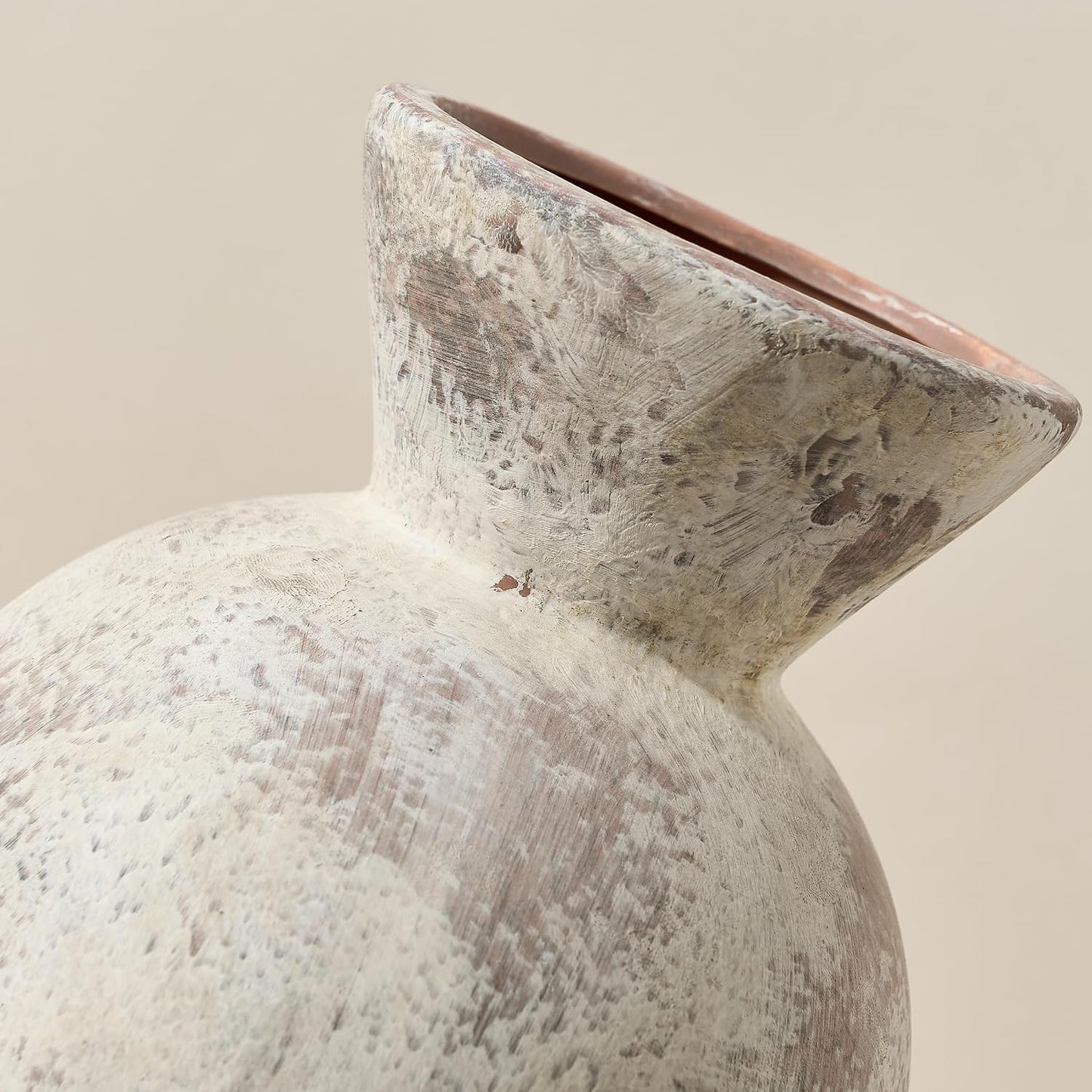7" Ceramic Vase / Natural Brown- 7