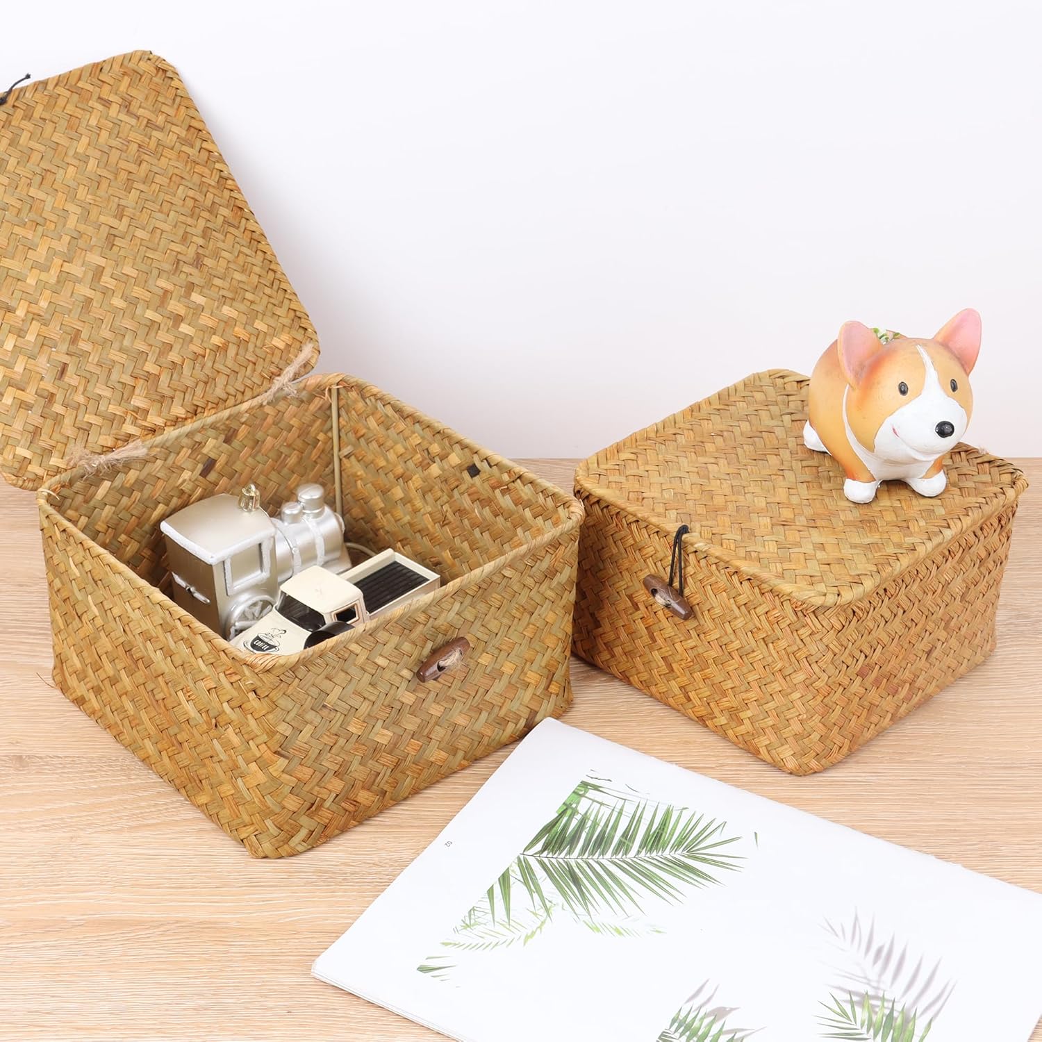 Wicker Shelf Baskets / Small / Natural