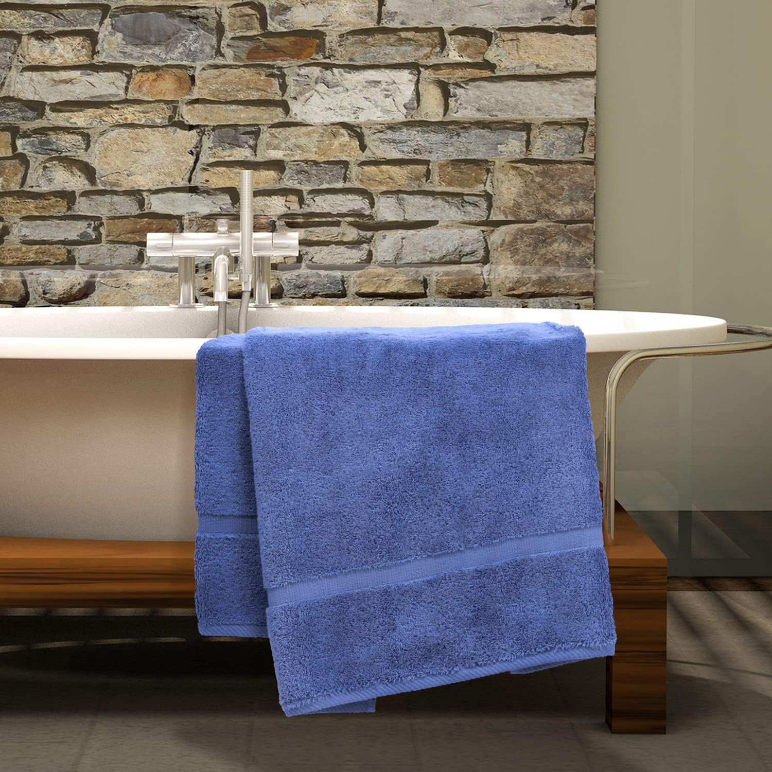 Luxury Hotel & Spa Collection Highly Absorbent, Quick Dry 100% Turkish Cotton 700 GSM, Eco Friendly Towel, for Bathroom