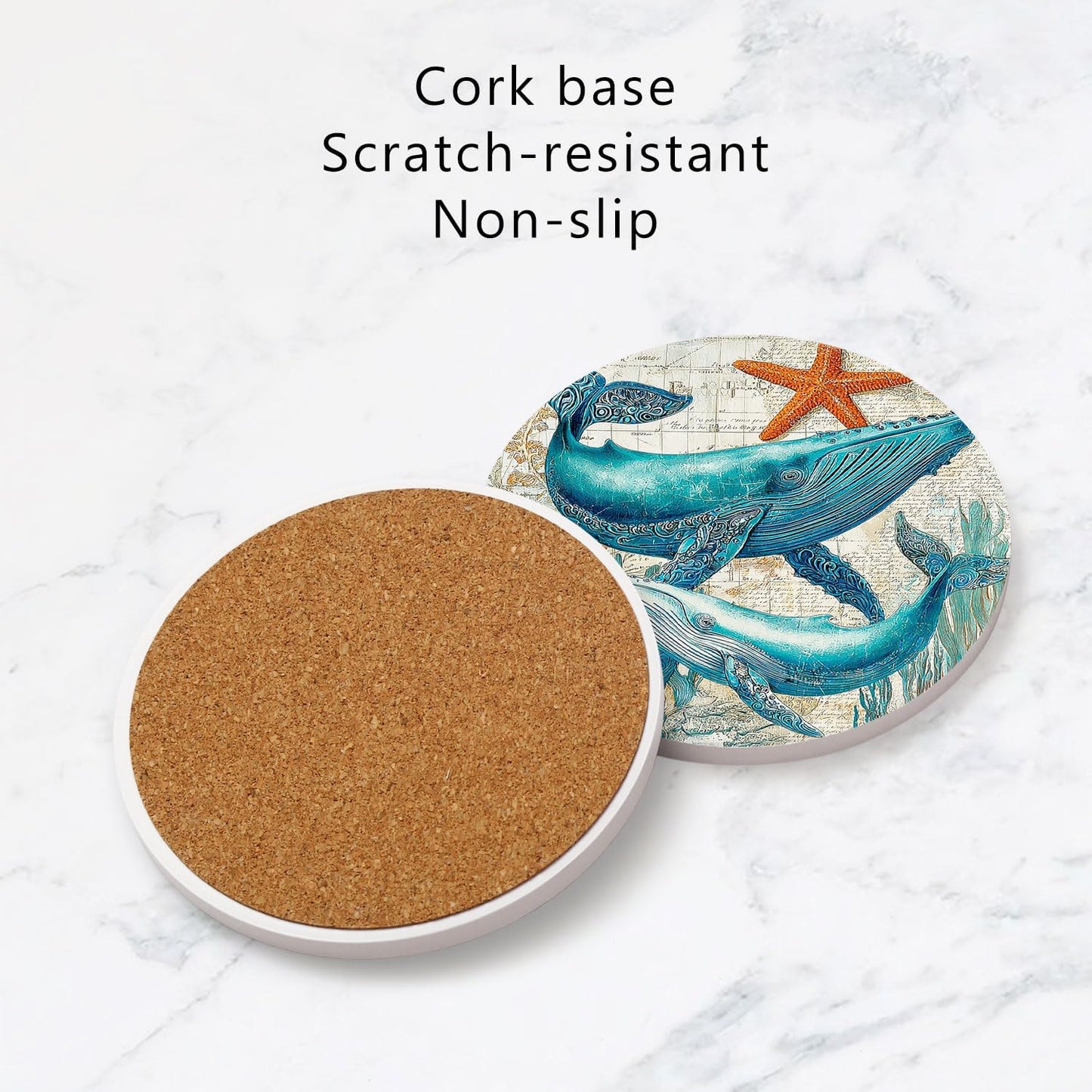 Holder for Drinks / Whale / Set of 6