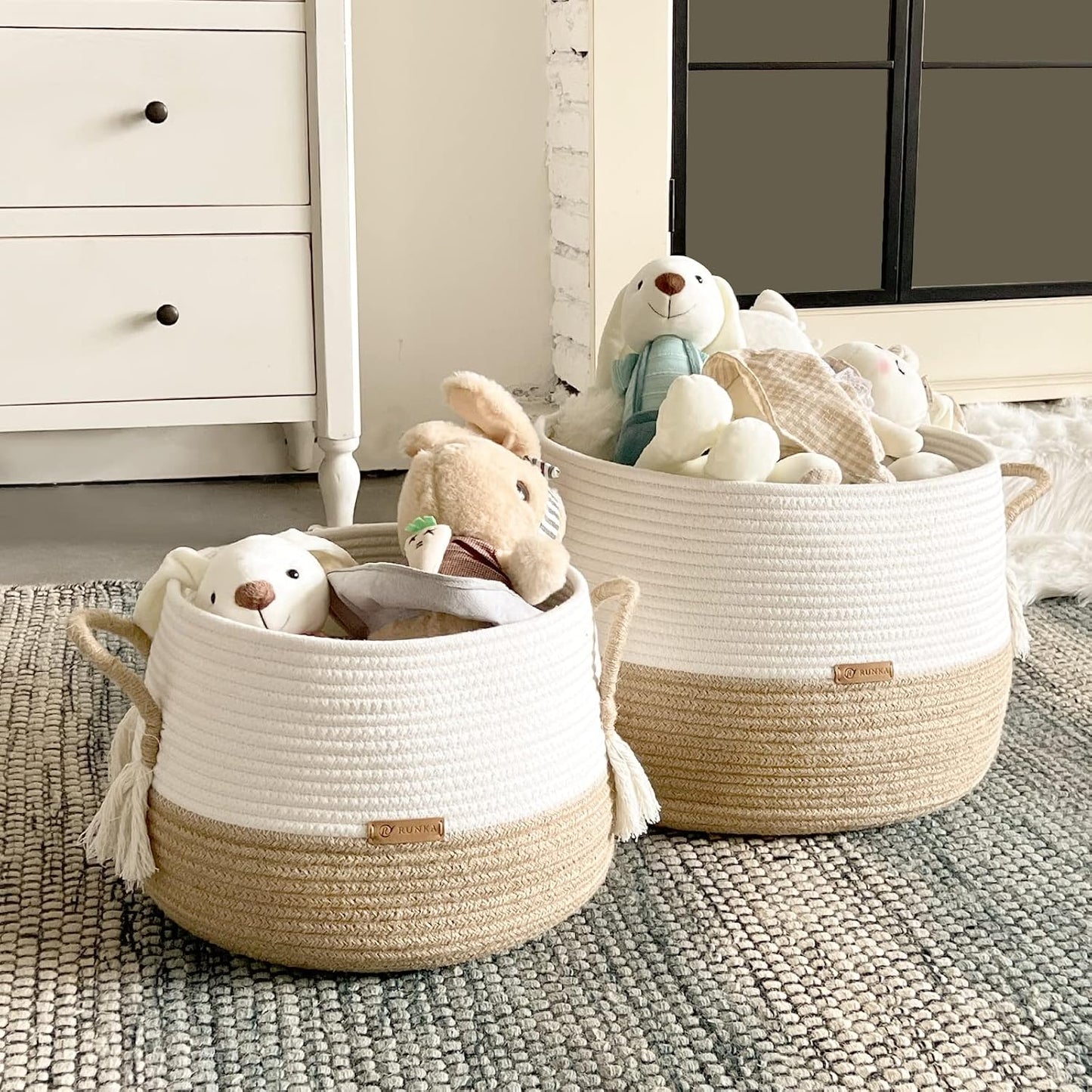 Boho Baskets for Living / 11.8 x 11.8 x 9.8 / Medium