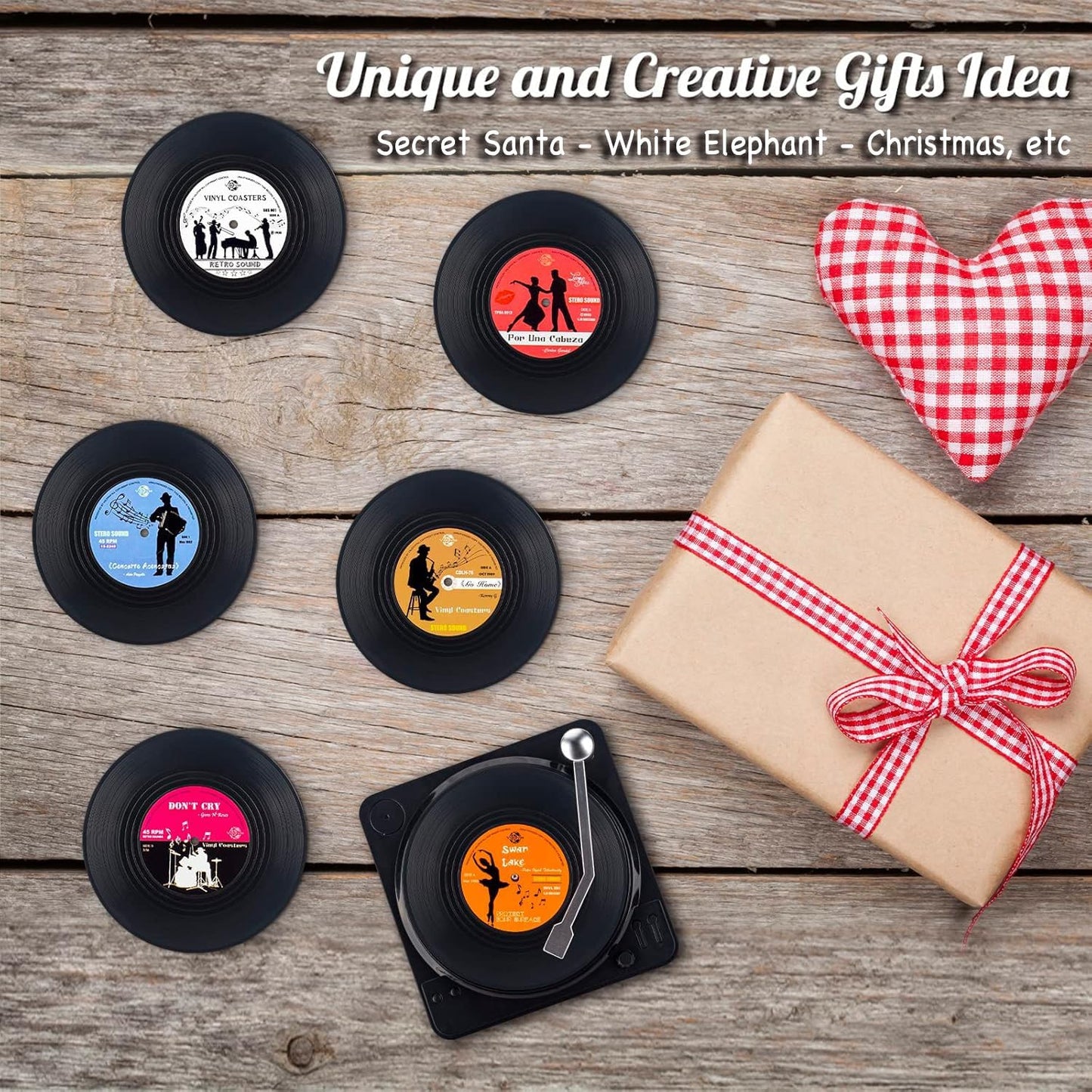 Music Coasters for Drinks / Classic / Set of 6