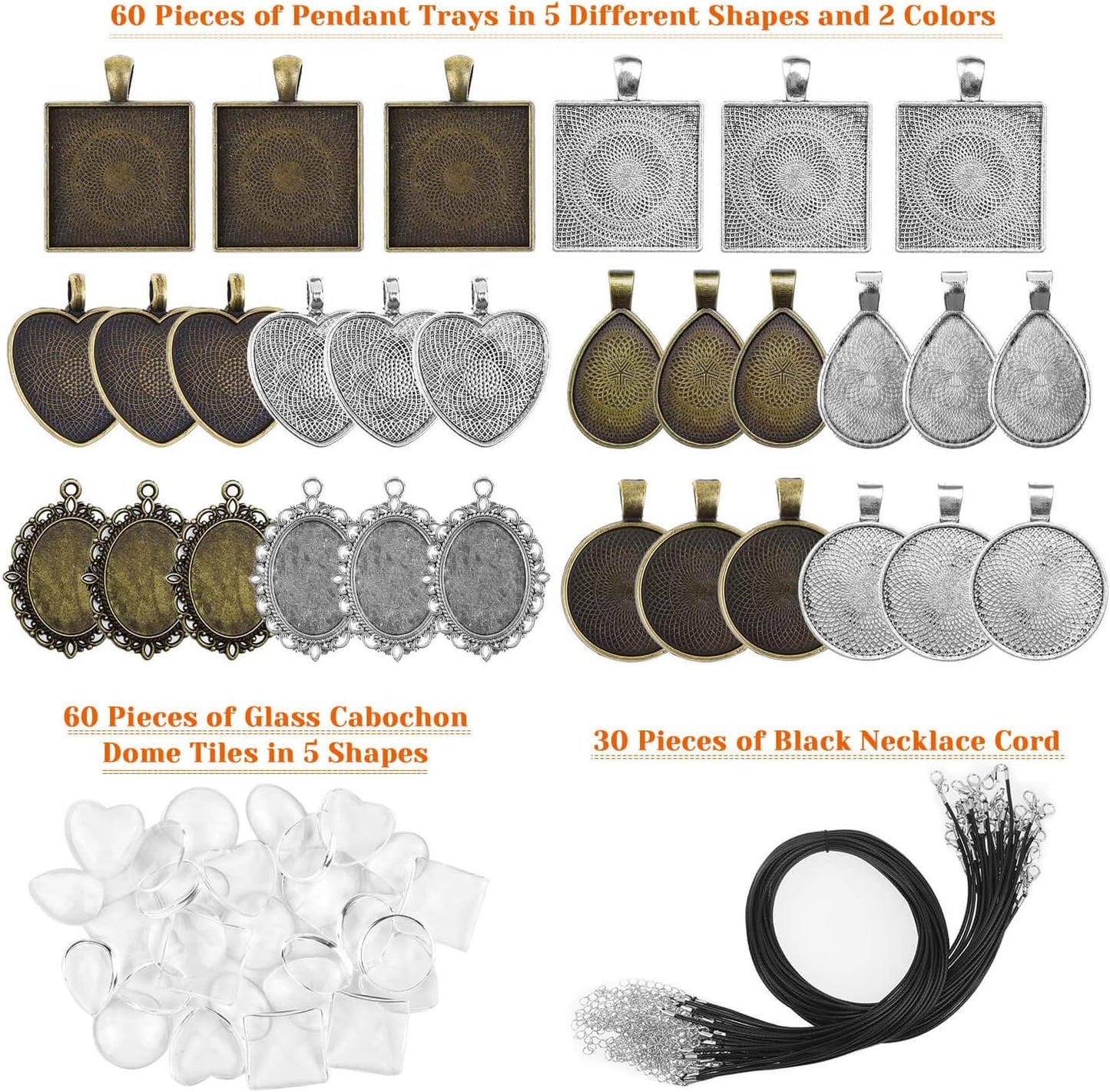 Aenezus Pendant Trays Set / Set of 90
