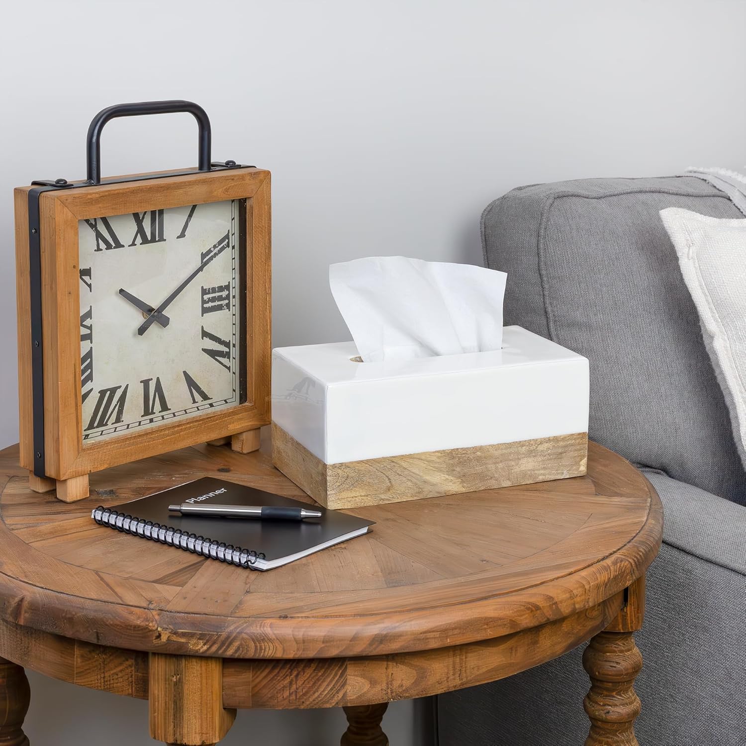 Rectangular Tissue Box Cover / Regular / White