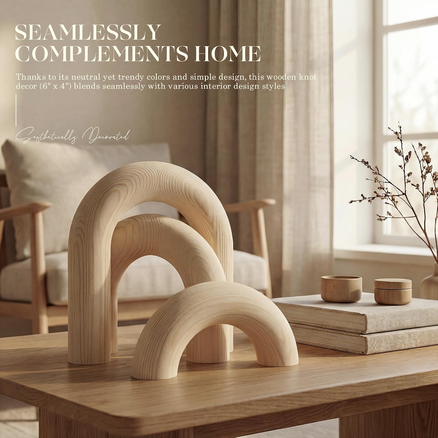 Pine Wood Arch Decor Set / Original Wood