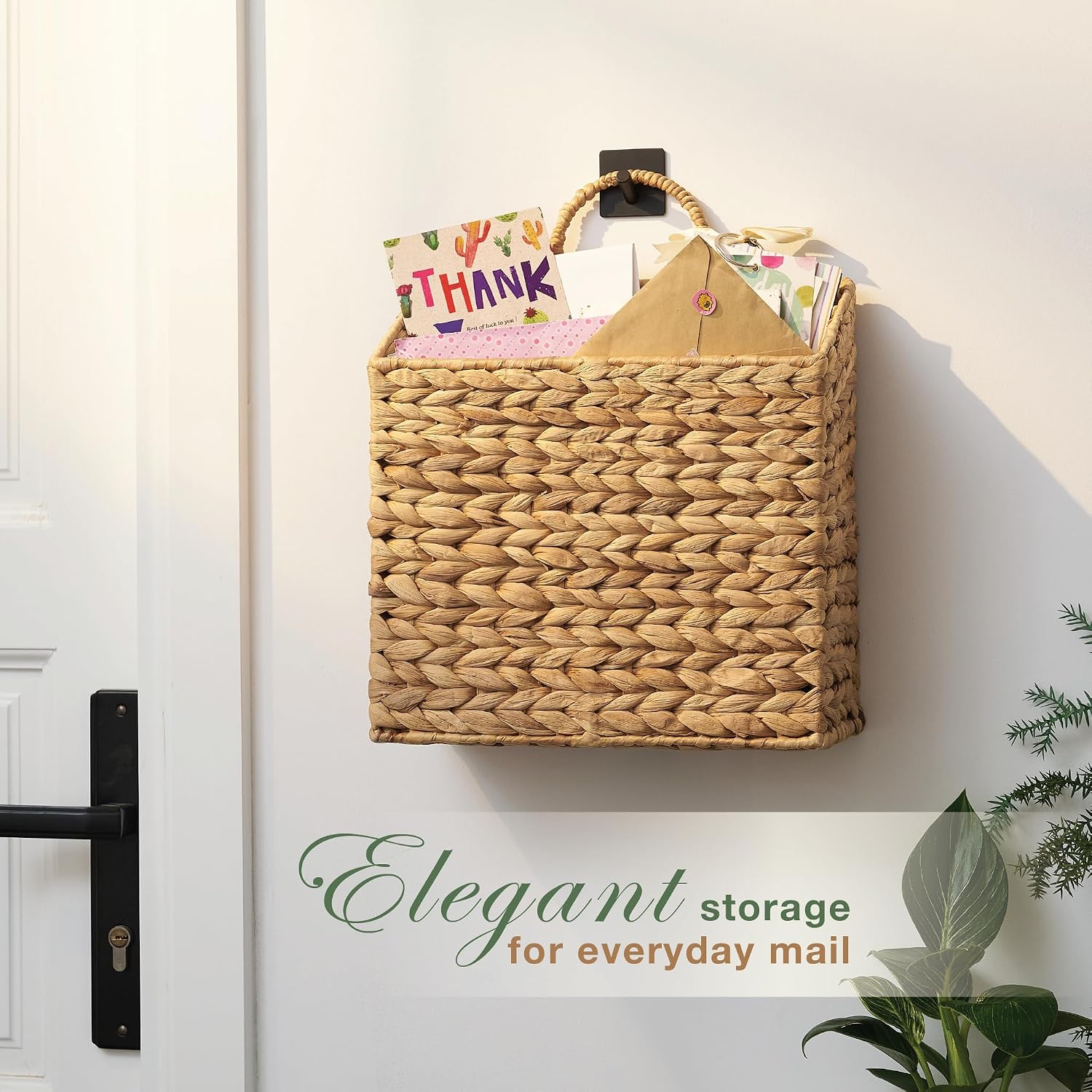 Woven Wall Baskets for Storage / Natural / Set of 2