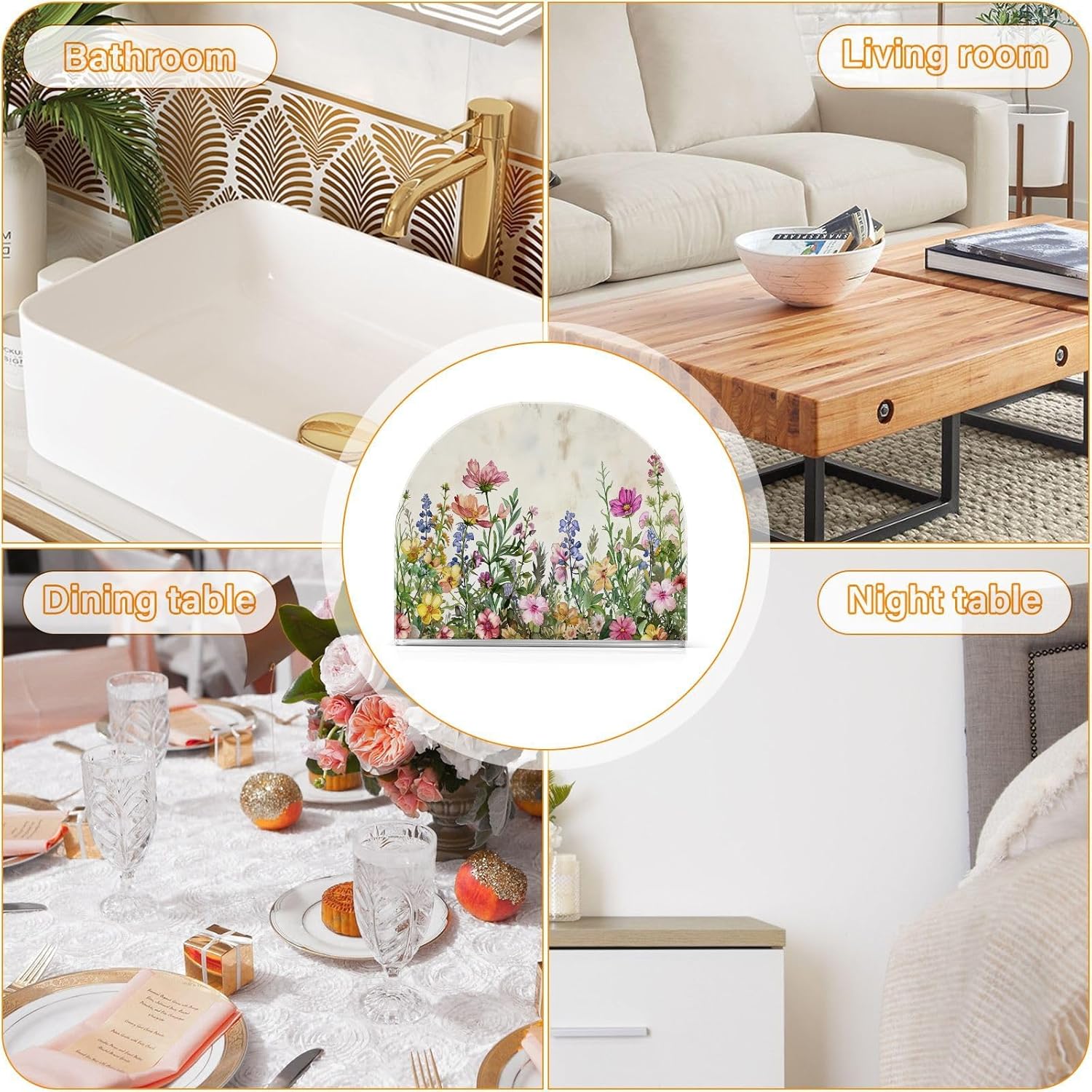 Napkin Holder / Table Napkin Holders / Spring Flowers