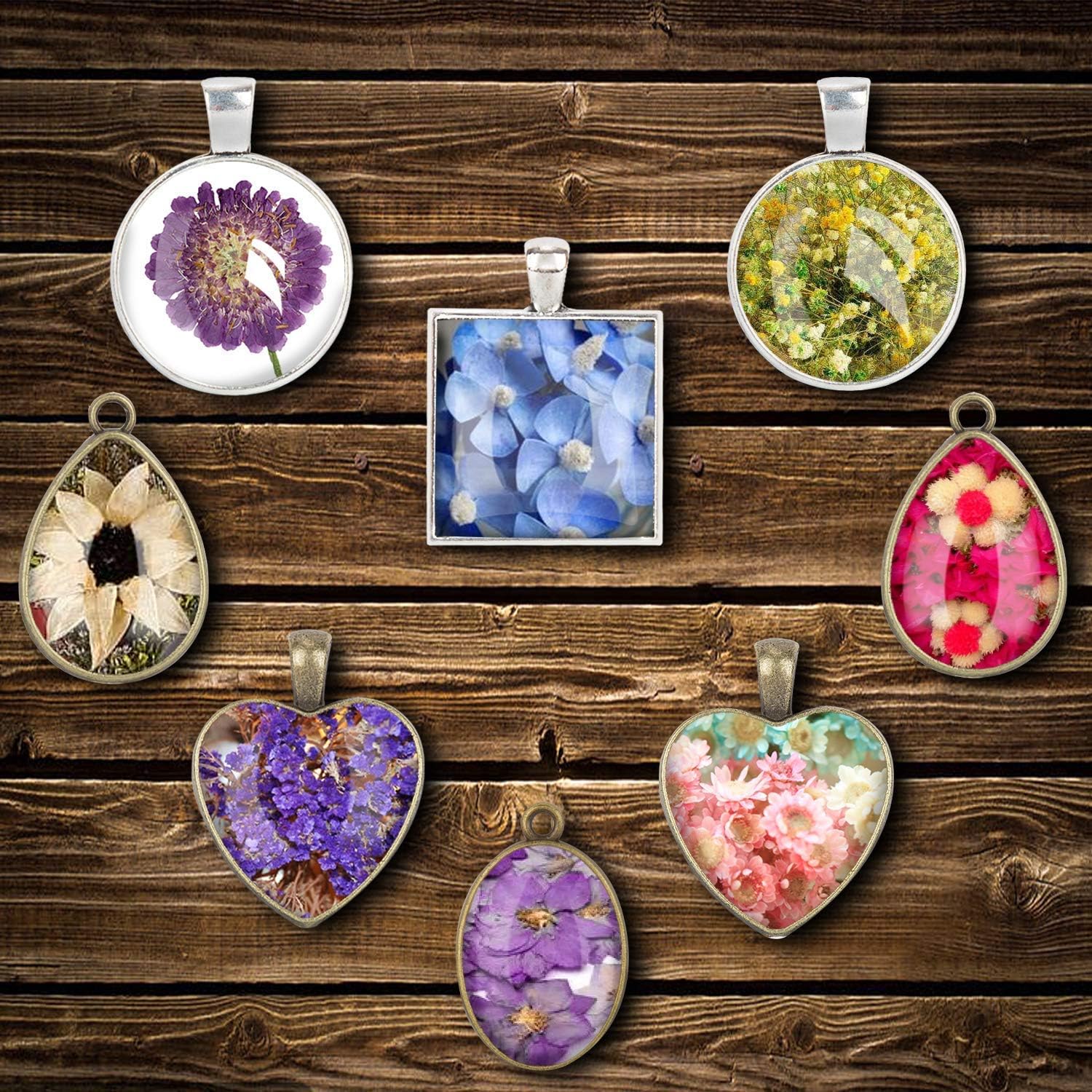 Resin Jewelry Molds Pendant Trays Making Kit / Set of 57