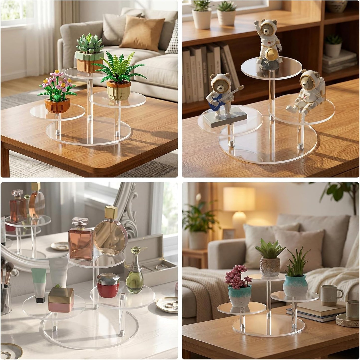 Acrylic Display Stand for LEGO Botanical Collection Sets / Clear