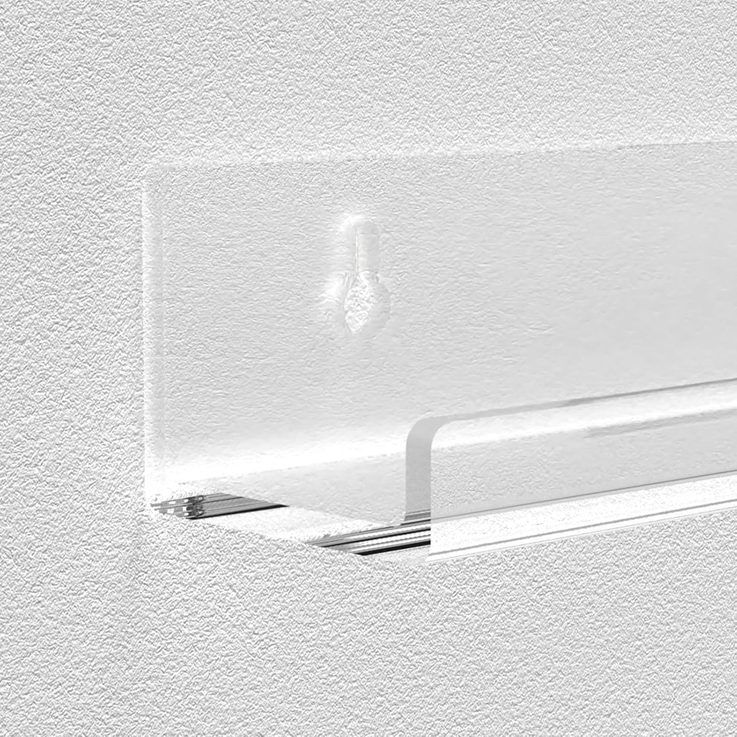 Adeptus Mechanicus 8 Pack 12-inch Vinyl Record Wall Mount, Clear Acrylic Album Record Holder Display, Collector's Item